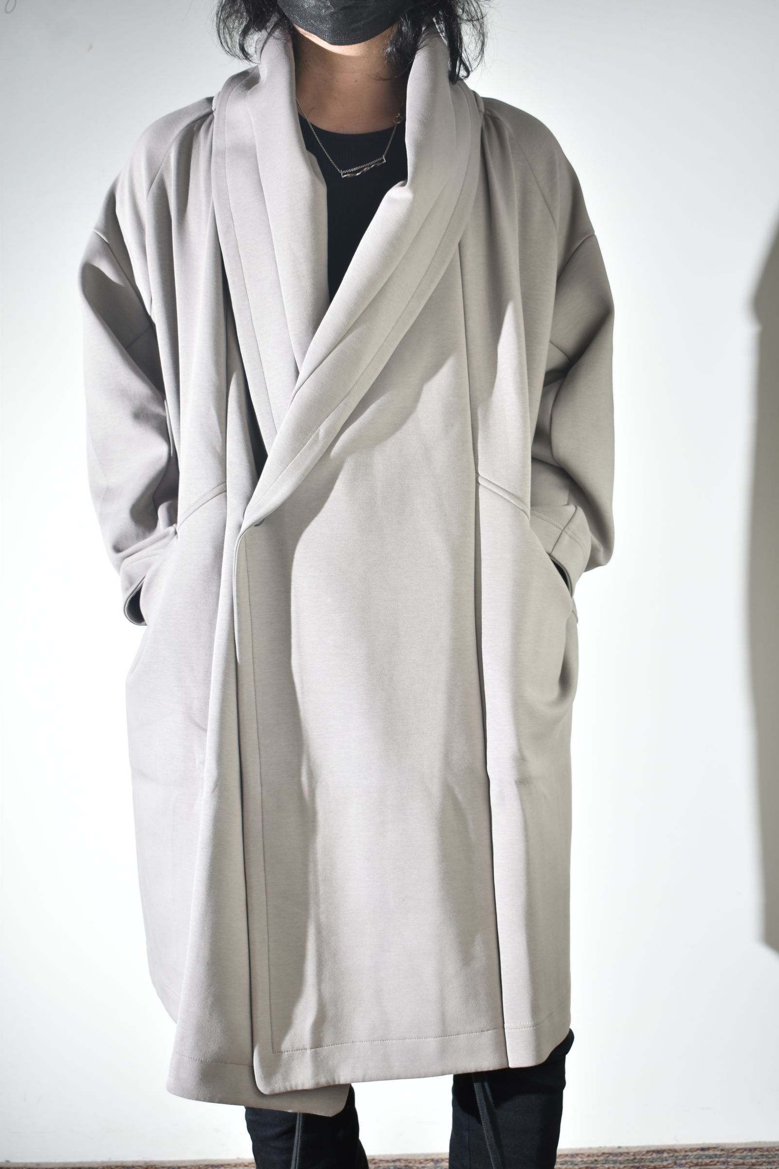 Rap Jersey Coat "Greige" / ラップジャージーコート"グレージュ"