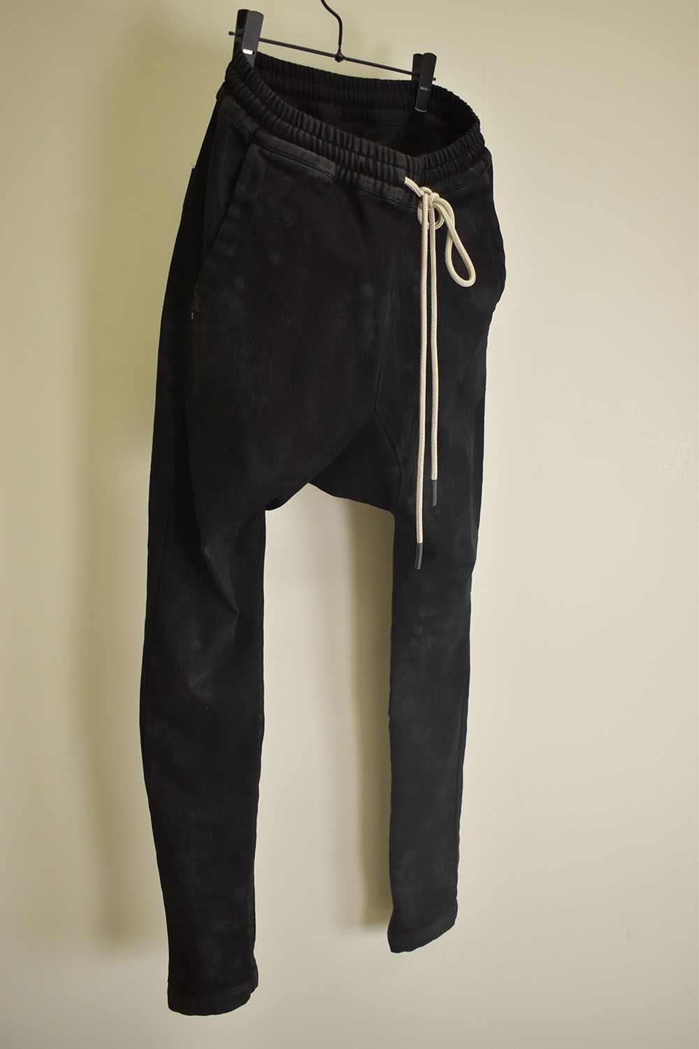 Coating Bonding  Sarouel Skinny Denim"Black" / コーティングボンディングサルエルスキニーデニム"ブラック"
