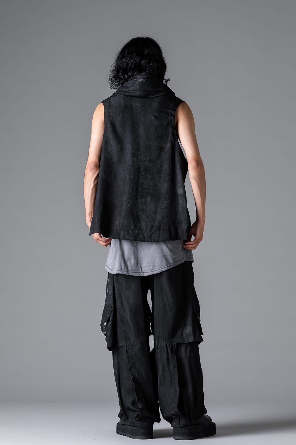 《2026SS先行予約》Parachute Cargo Wide Pants"Black / Uneven D.Grey / Uneven Grey" / パラシュートカーゴワイドパンツ"ブラック/アンイーブンダークグレー/アンイーブングレー"