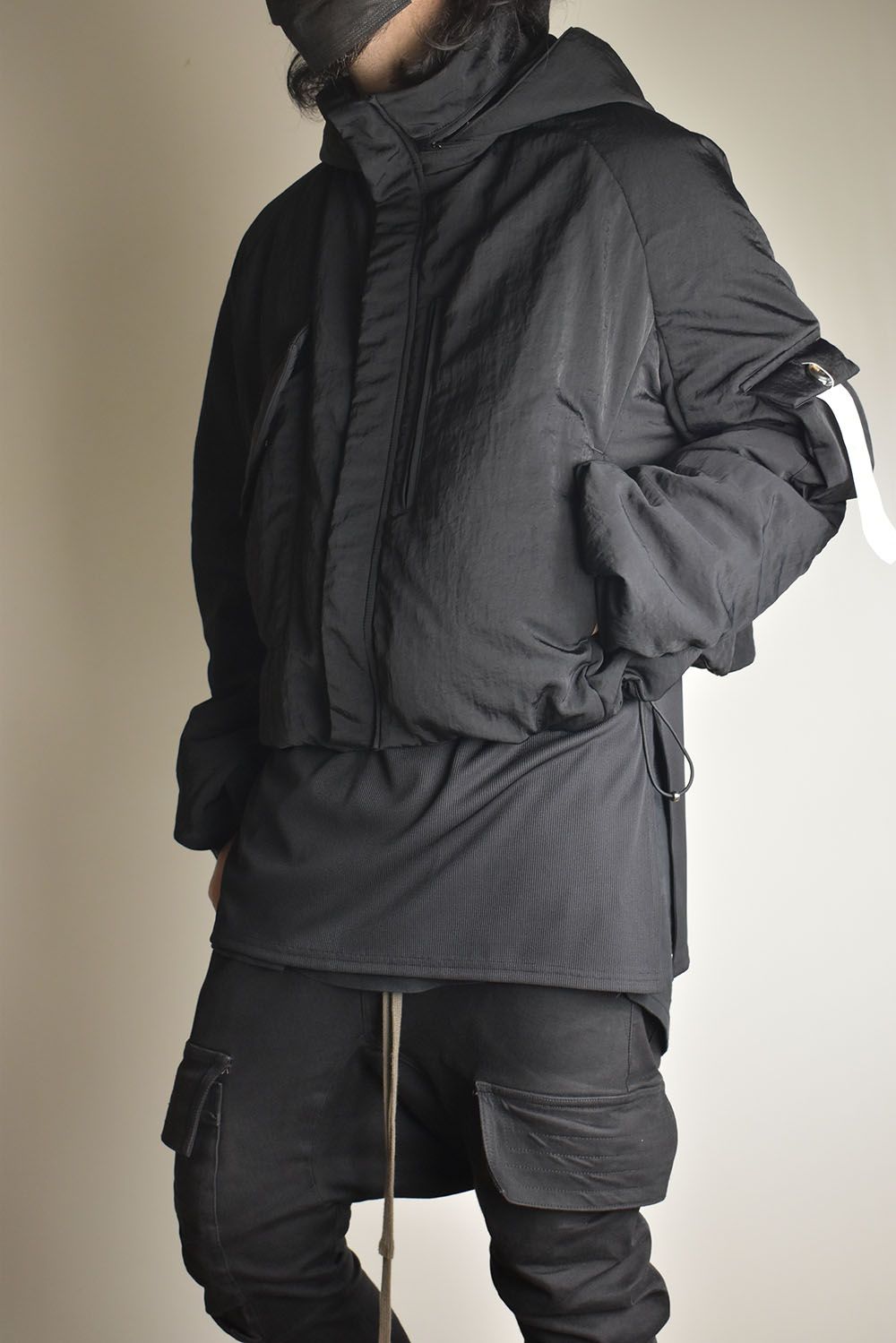 Padding Short Blouson"Black" / パディングショートブルゾン"ブラック"