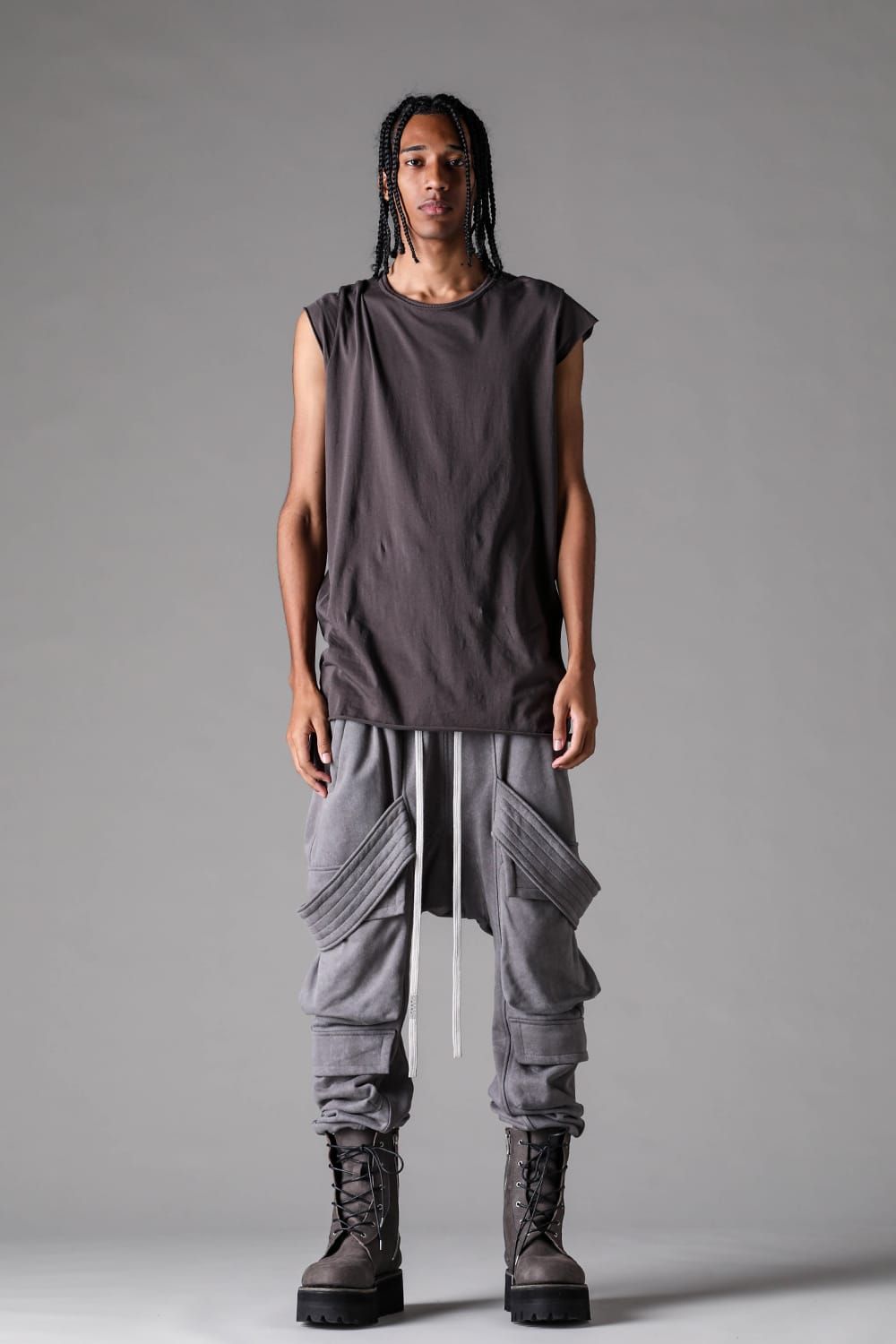《2027SS先行予約》Albini Airy Tank Top"Black / Sage Green / Brown / L.Grey / White" /  アルビニエアリータンクトップ"ブラック /セージグリーン /ブラウン /ライトグレー/ホワイト"