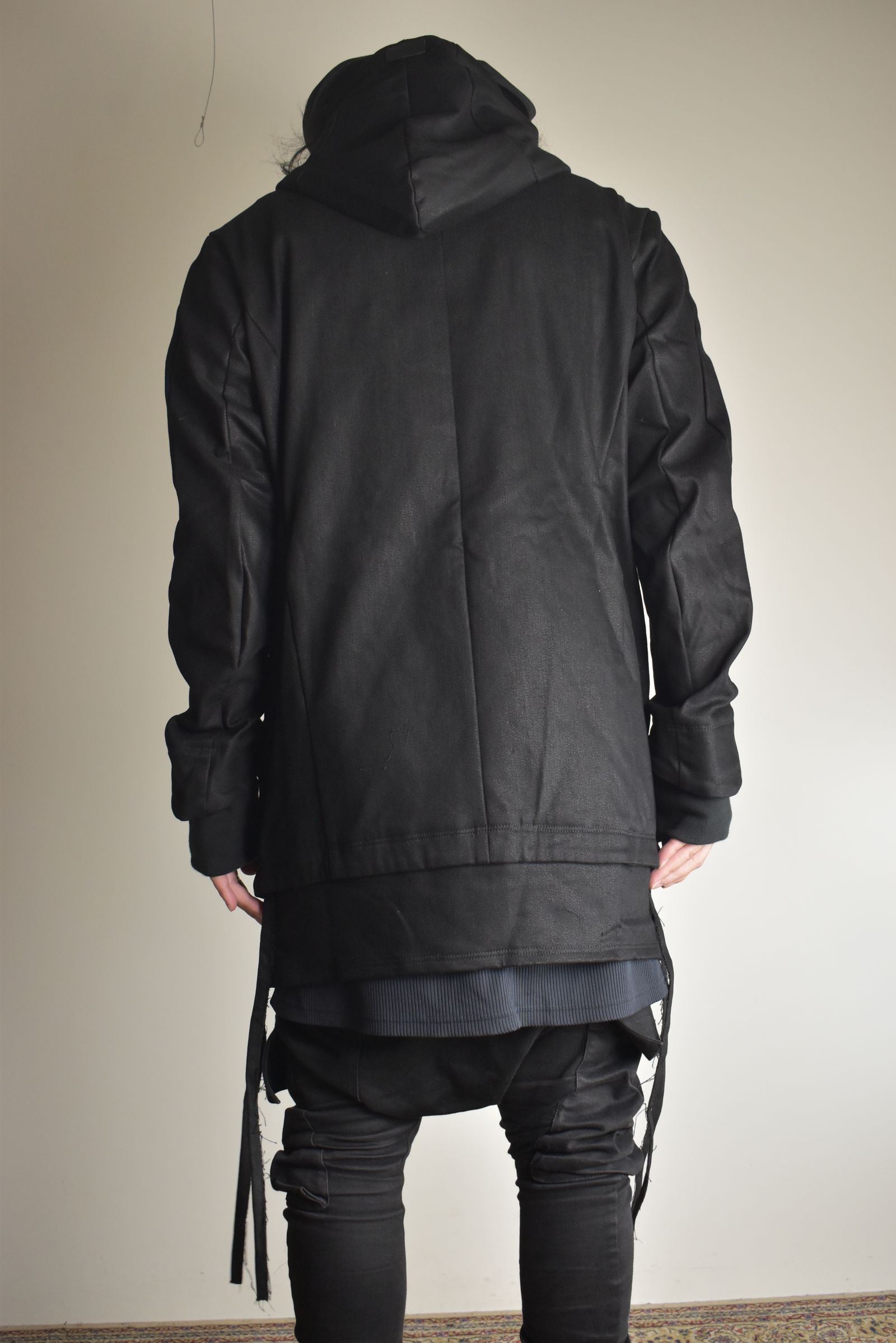Bonding  Hoodie Denim Blouson"Black" / ボンディングフーデッドデニムブルゾン"ブラック"