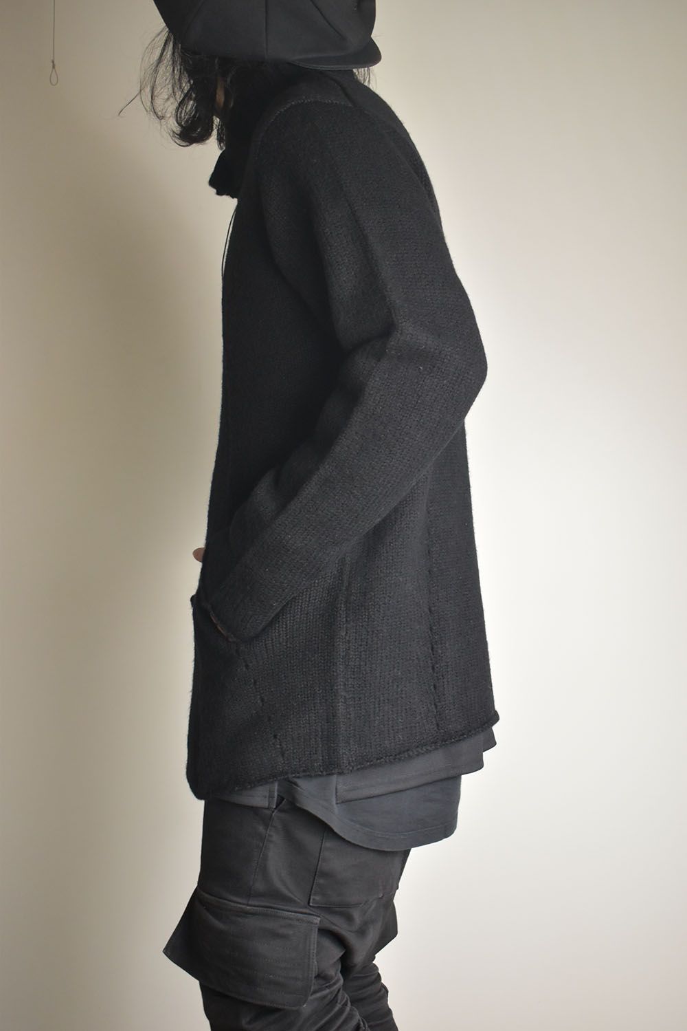 Riders Knit"Black" / ライダースニット"ブラック"