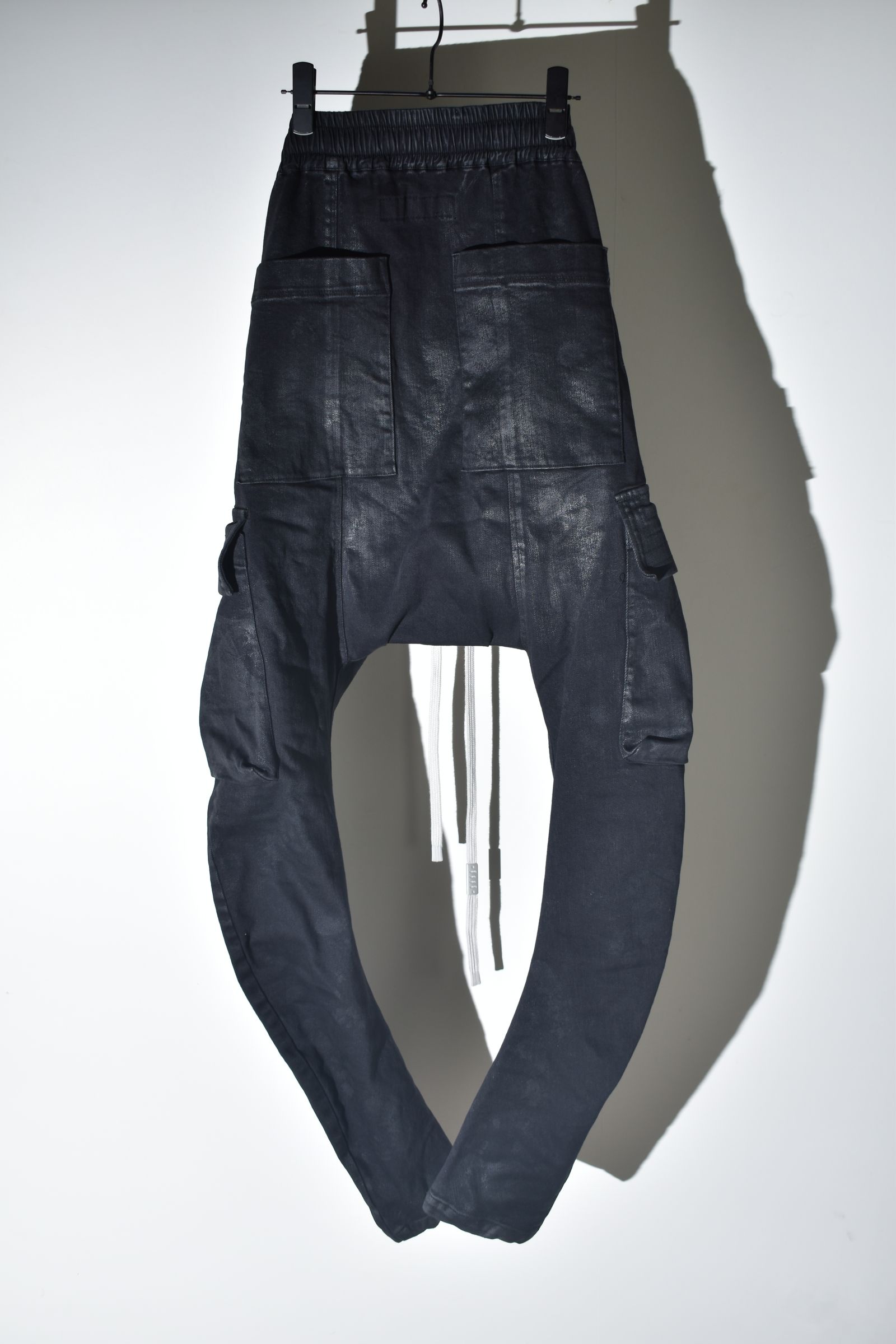 Coating Cargo Saroel Skinny"Black" / コーティングサルエルカーゴスキニー"ブラック"