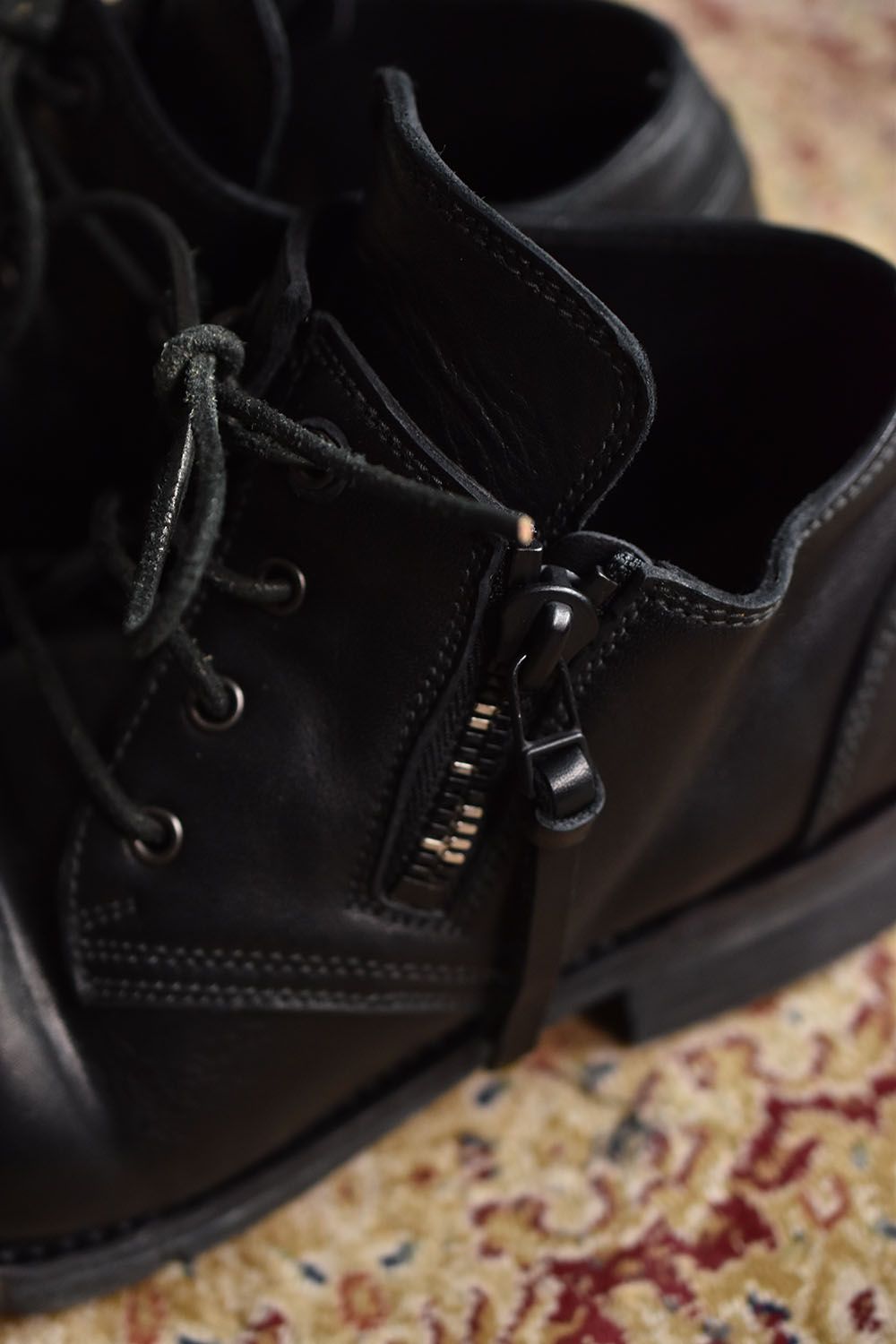 Horse Leather Derby Shoes"Black"/ホースレザーダービーシューズ"ブラック"