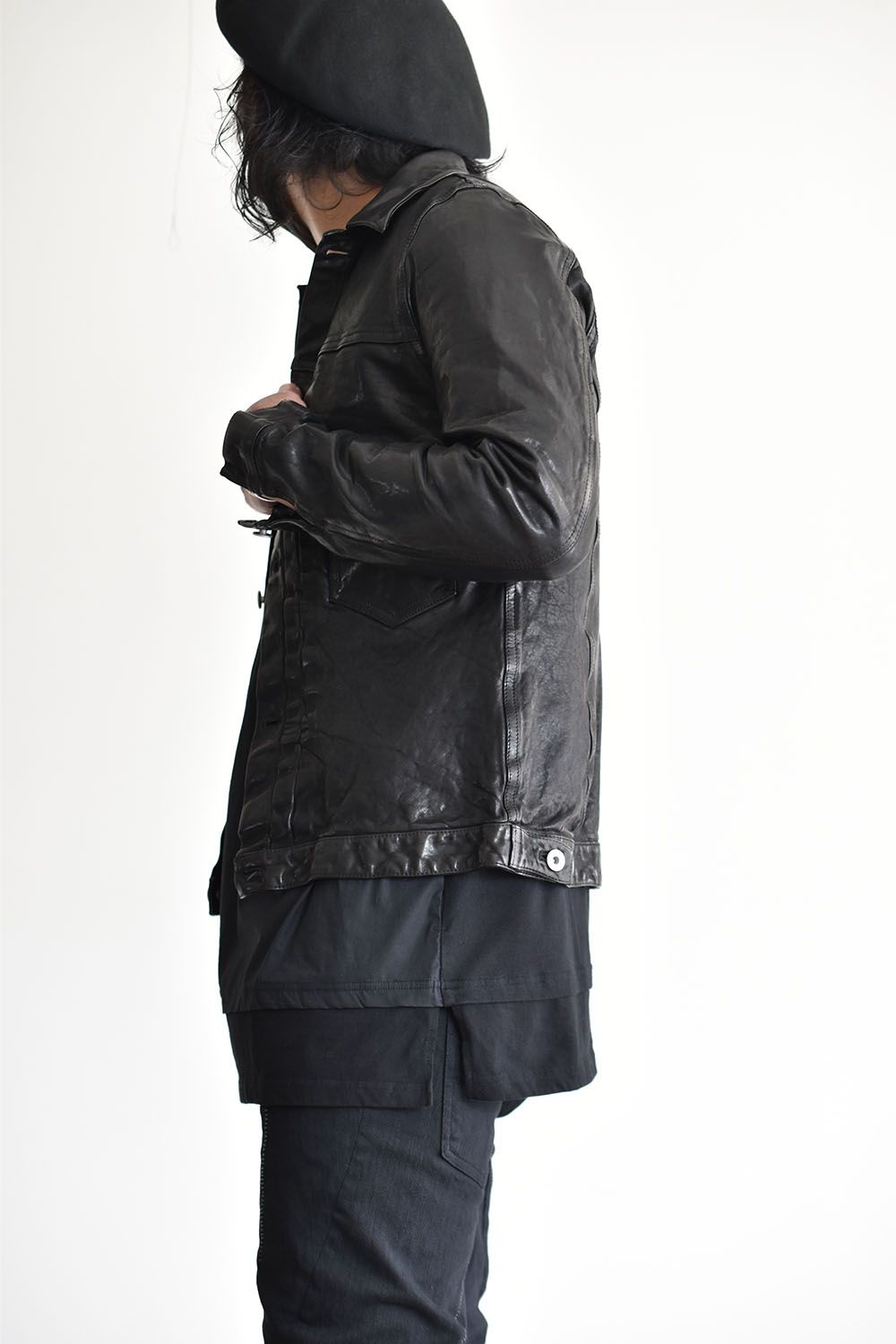 Japan Shoulder Garment Dye G Jean"Black"/ジャパンショルダー製品染Gジャン"ブラック"
