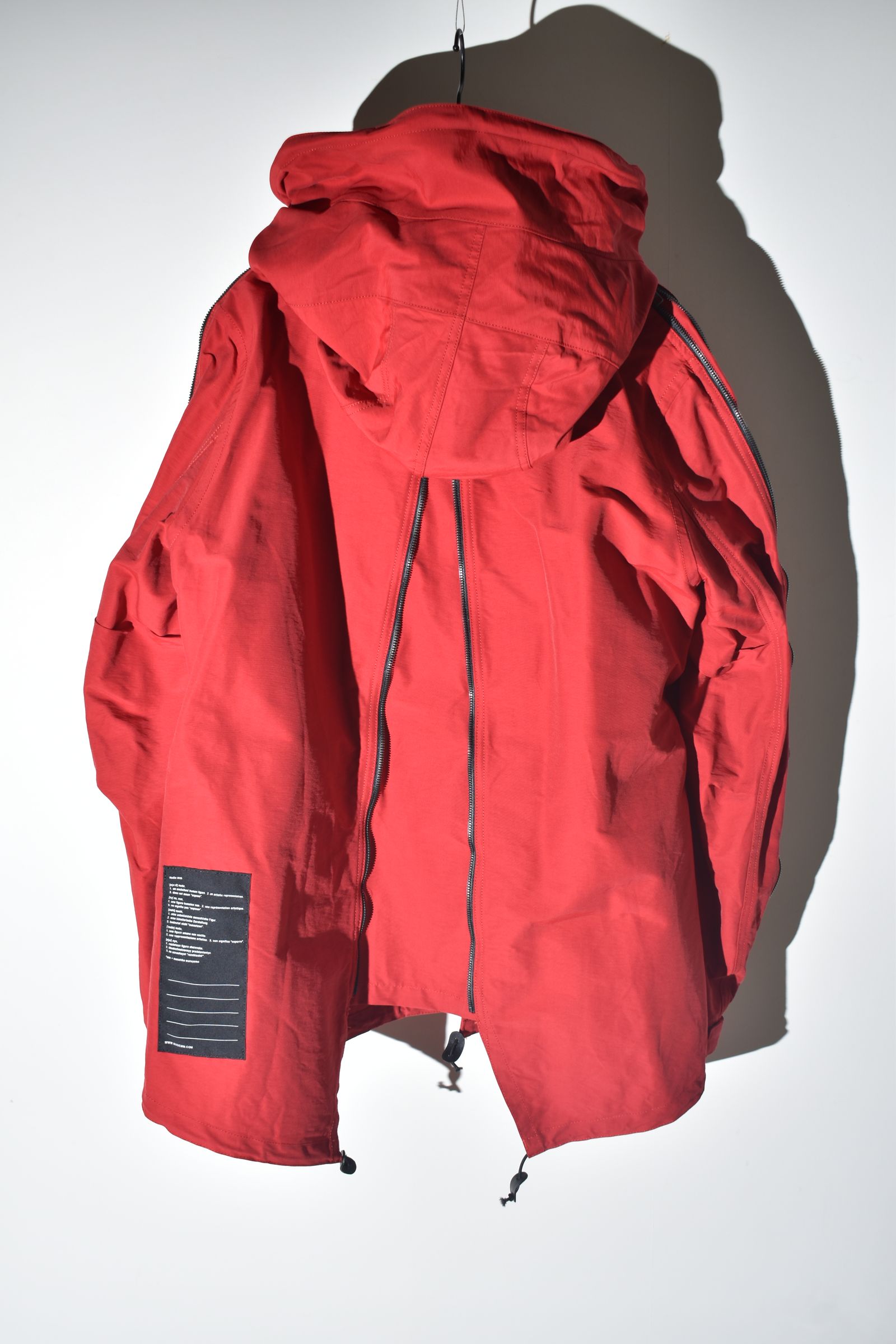 Multi Zip Short Mods Coat"Red" / マルチジップショートモッズコート"レッド"