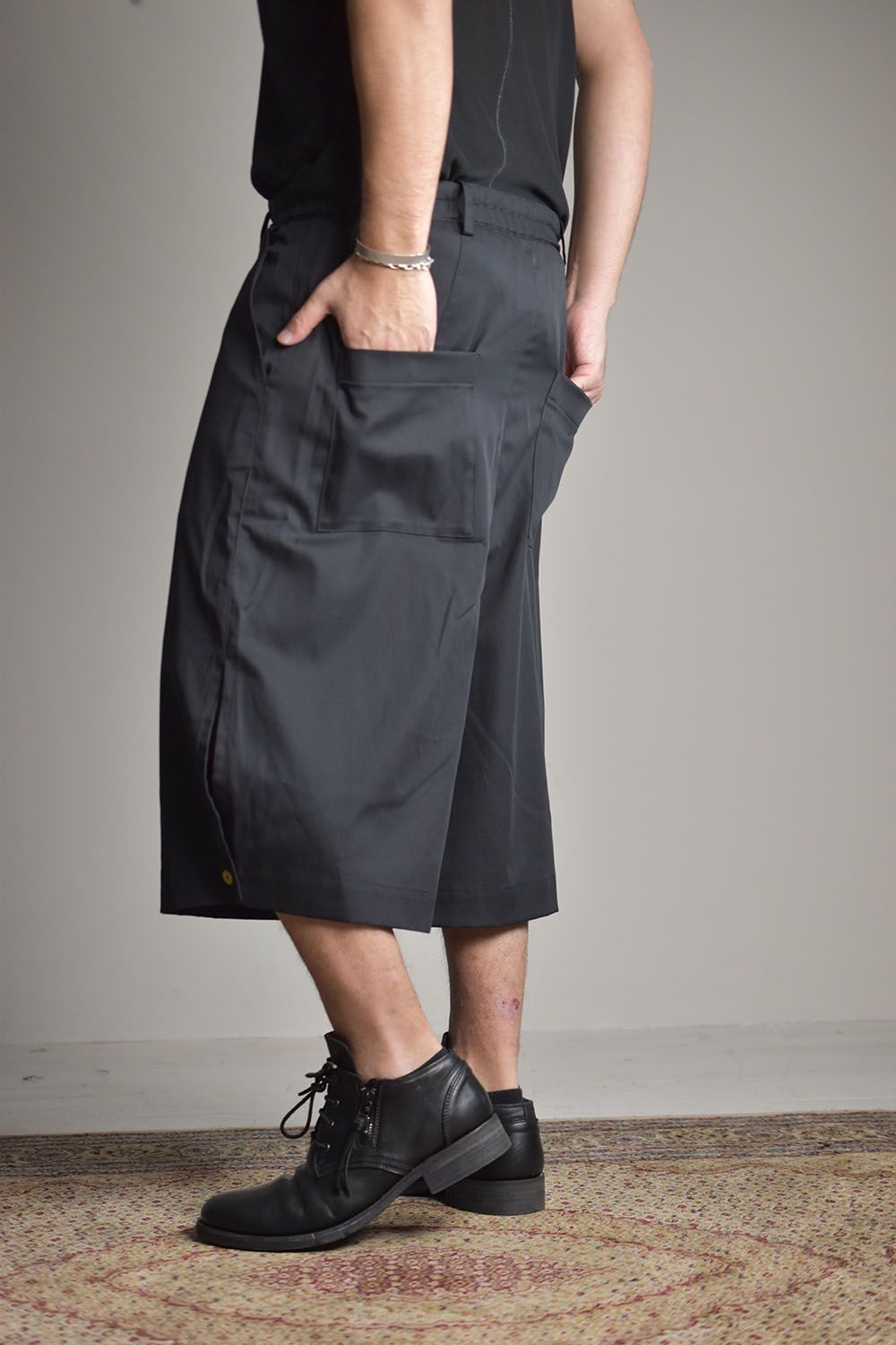 Crevice Baggy Shorts"Black"/クレビスバギーショーツ"ブラック"