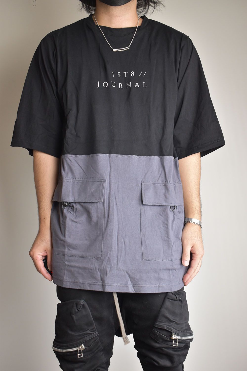 Switching Pocket Tee"Black" / スウィッチングポケットTee"ブラック"