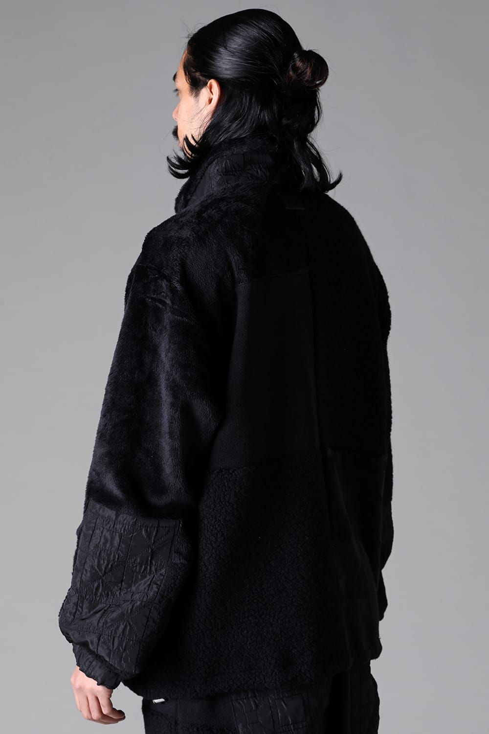 《2025AW先行予約》Fleece Combi Track Jacket"Black" / フリースコンビトラックジャケット"ブラック"