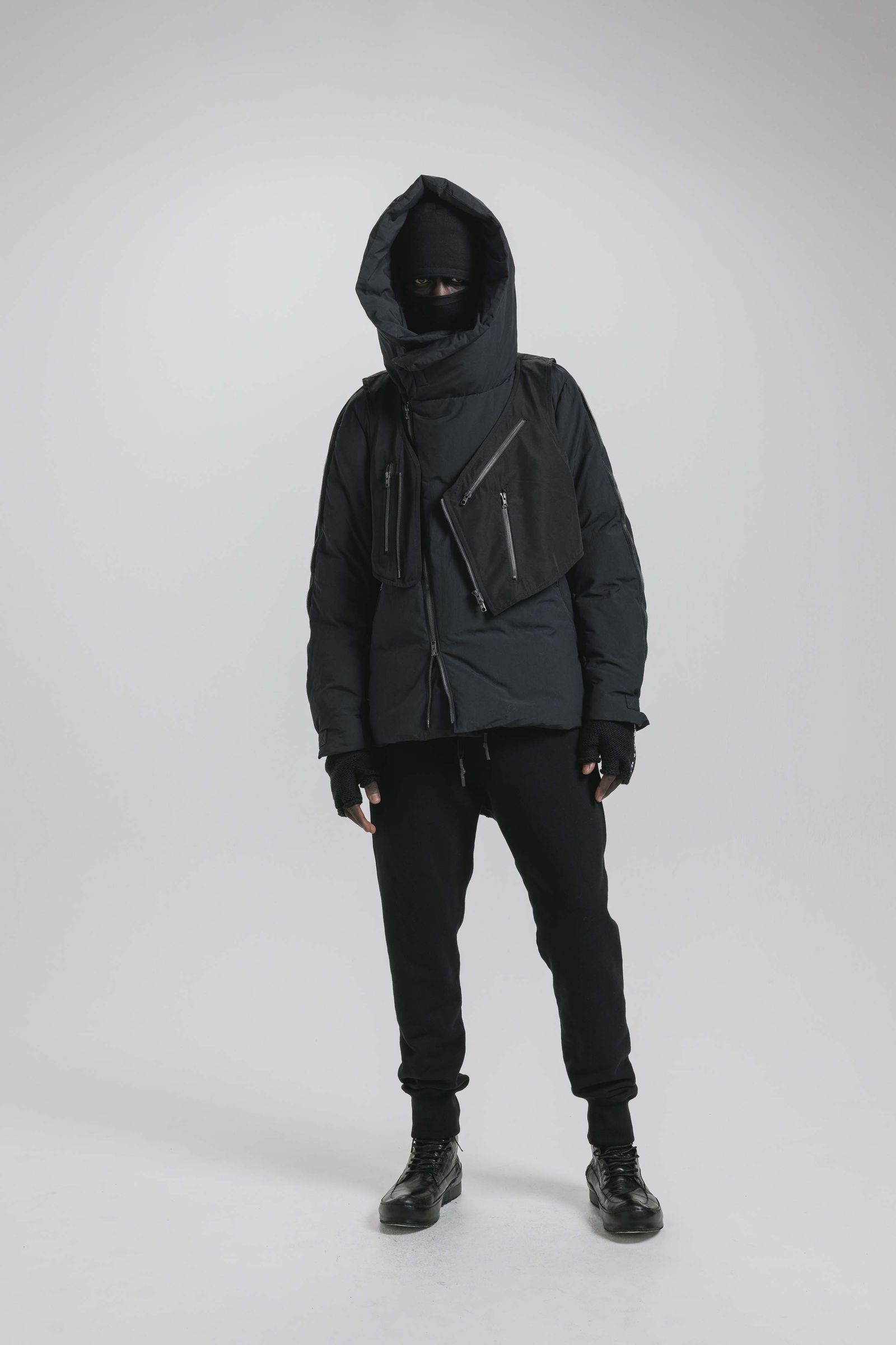 Multi Zip Down Parka Jacket (with Vest)"Black" / マルチジップダウンパーカージャケット(ベスト付き)"ブラック"