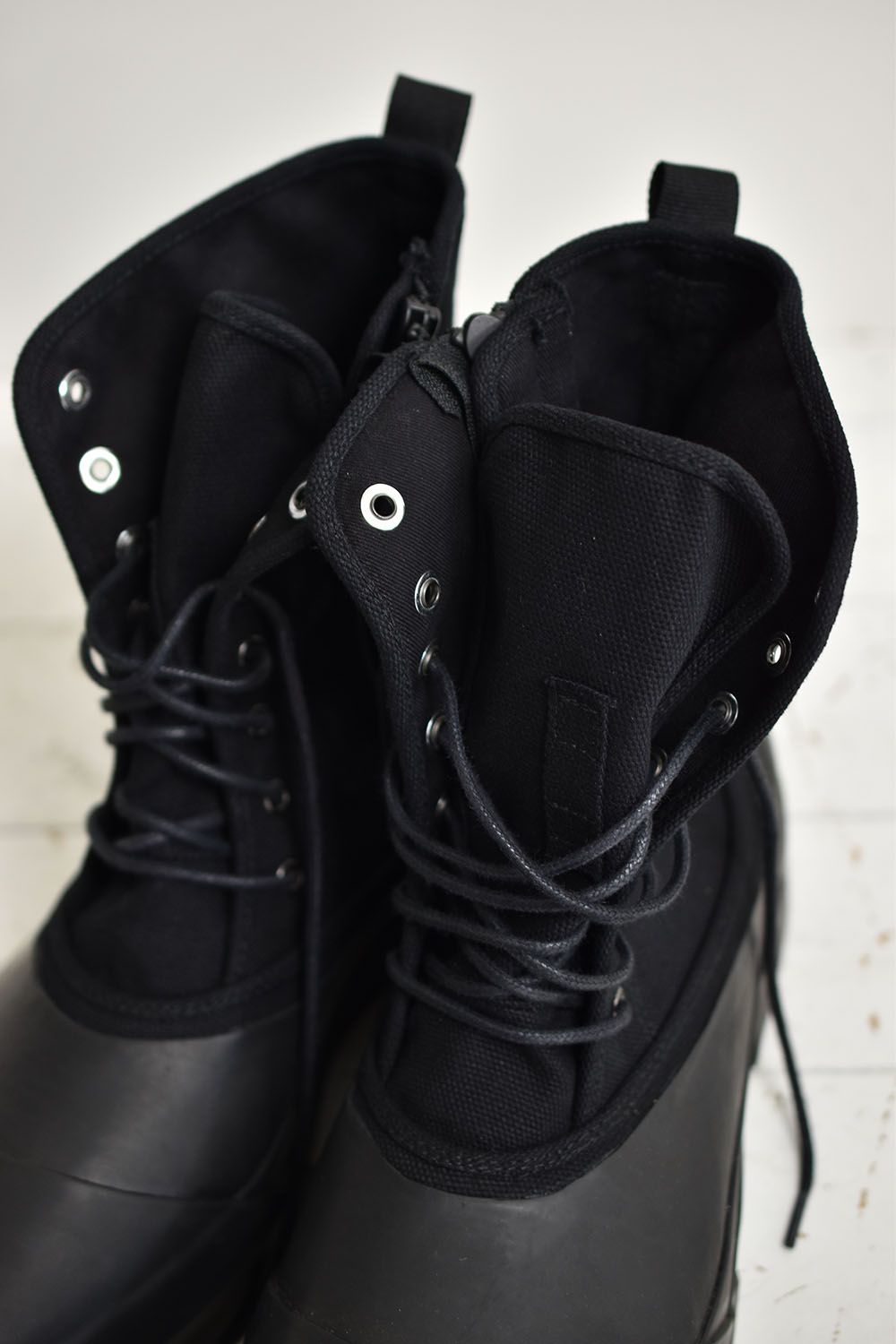 Side Zip Sneaker"Black"/サイドジップスニーカー"ブラック"