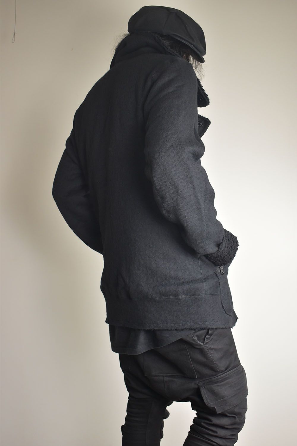 Dread Boa Zip Up Jacket"Black" / ドレッドボアジップアップジャケット"ブラック"