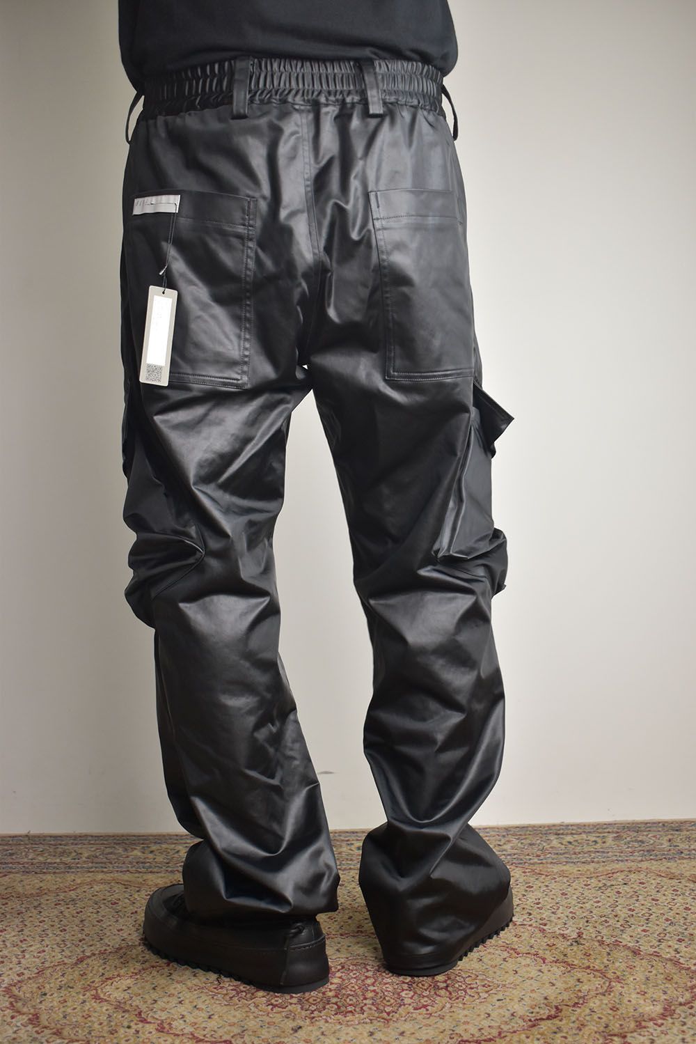 Heavy Satin Cargo Pants"Black" / ヘビーサテンカーゴパンツ"ブラック"
