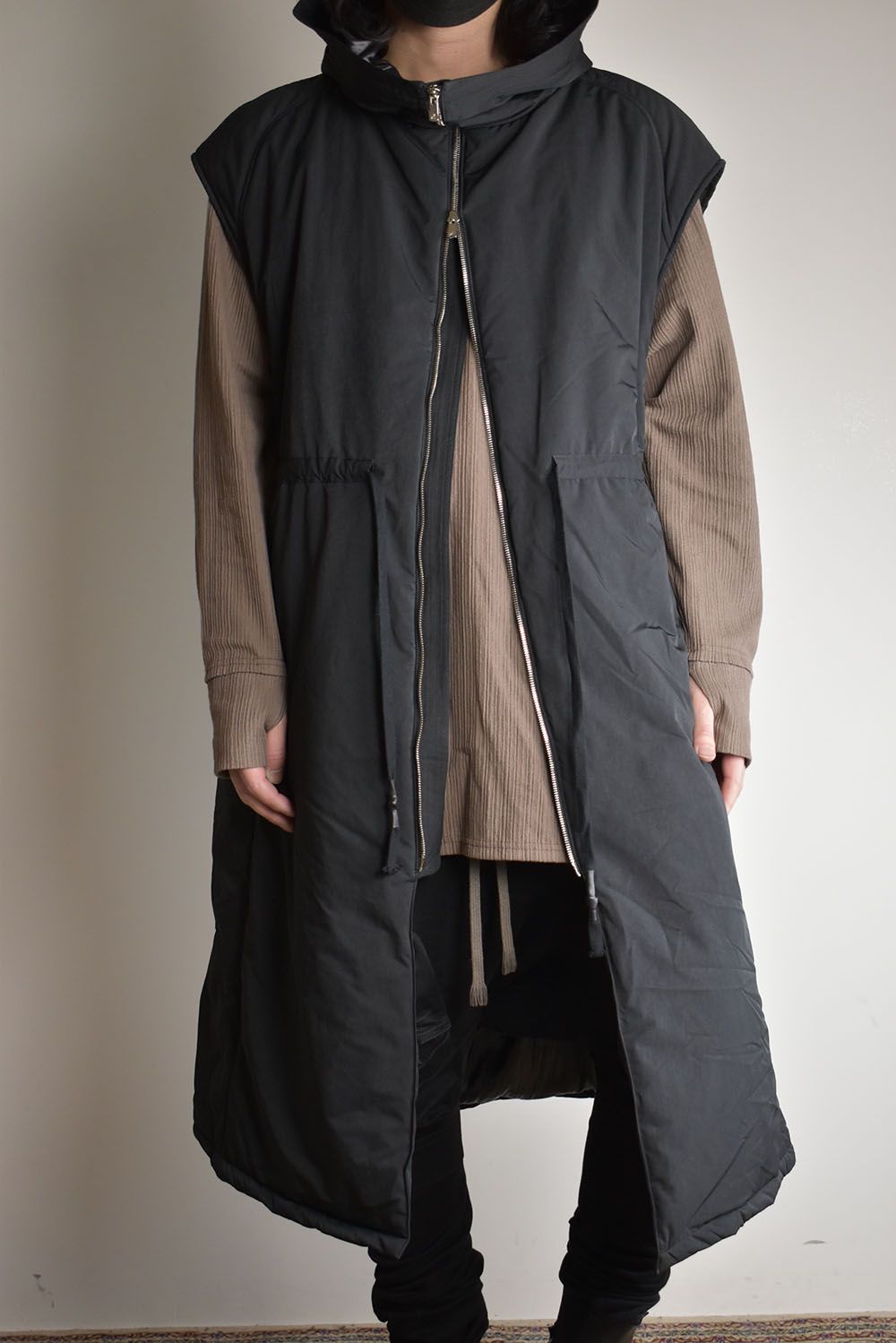 Chill Buster Sleeve Less Long Parka"Black"/チルバスタースリーブレスロングパーカー"ブラック"