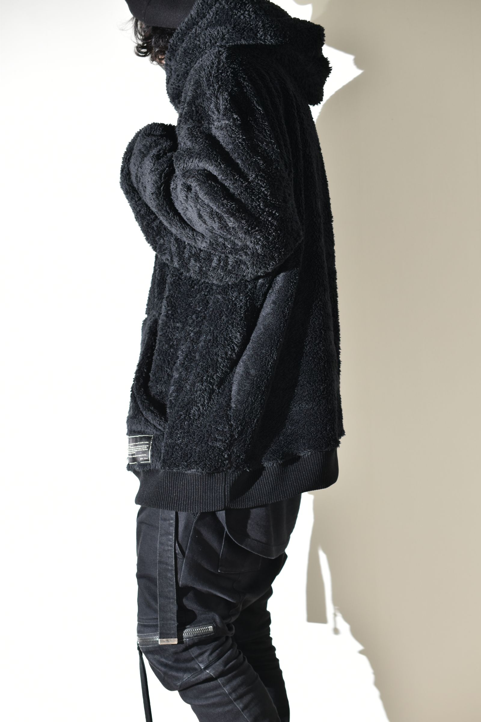 Fleece Big Hoodie "Black" / フリースビッグフーディ "ブラック"