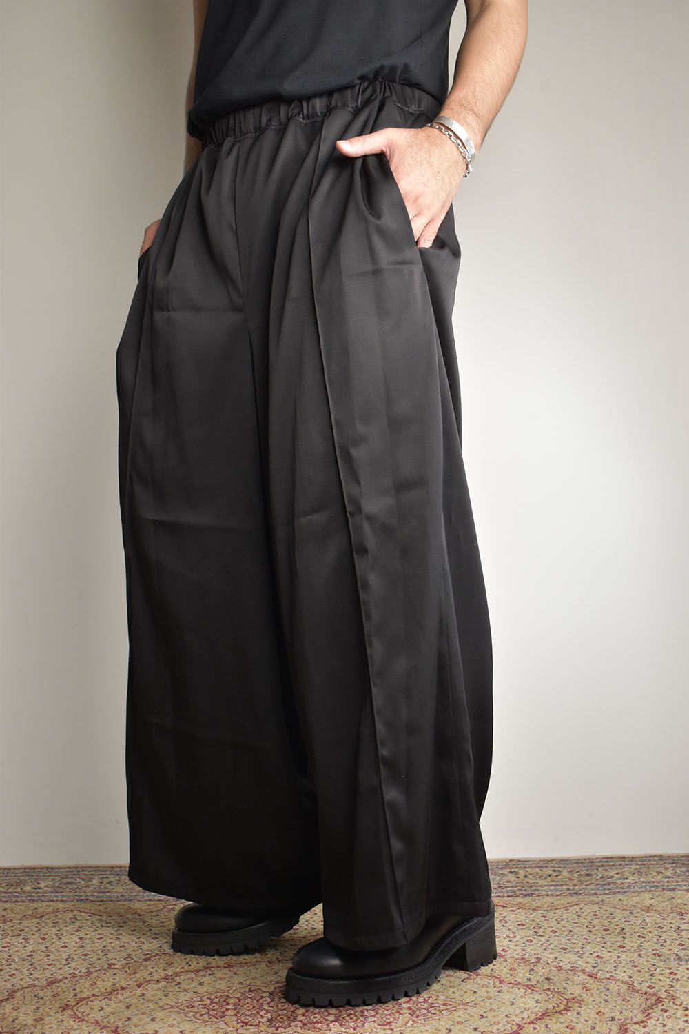 Easy Hakama Pants"Black" / イージー袴パンツ"ブラック"