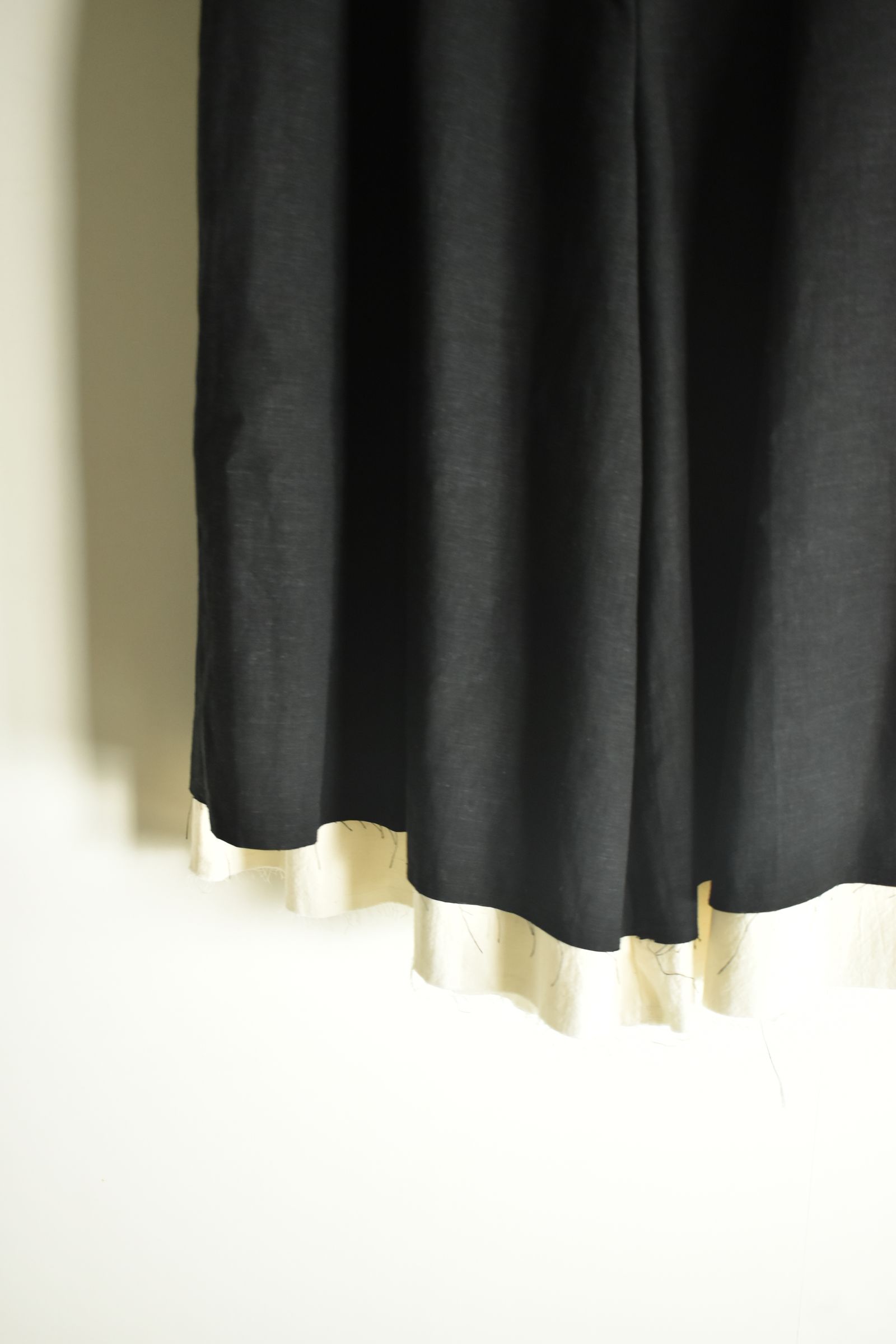 Layerd Easy Half Pants"Black" / レイヤードイージーハーフパンツ"ブラック"