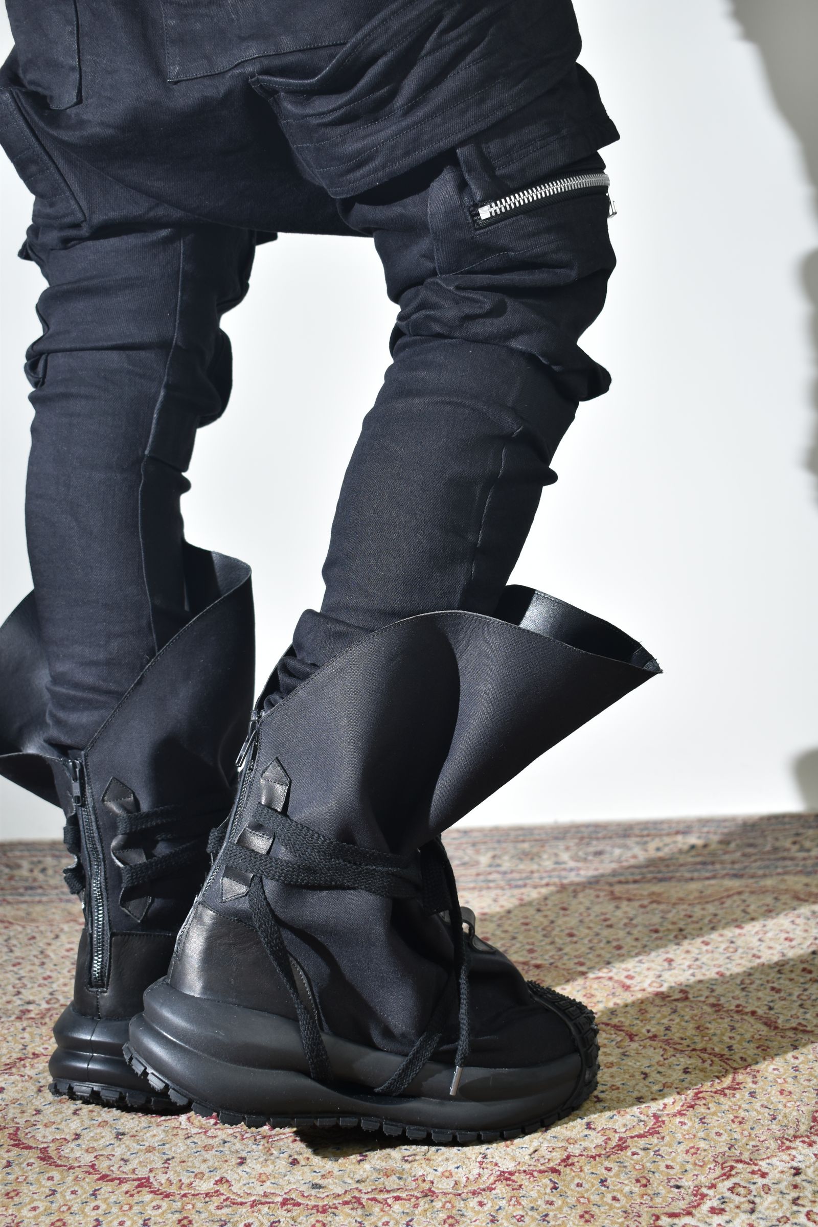 Magarimono collabo Sack Boots"Black" / MAGARIMONO コラボ サックブーツ"ブラック"