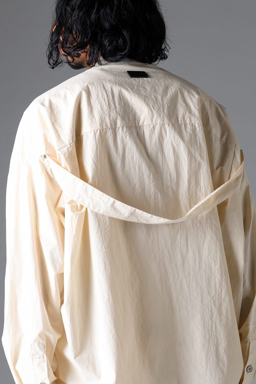 《2026SS先行予約》Stand Collar Shirts "Black / Cream /Soil" / スタンドカラーシャツ"ブラック/クリーム/ソイル"