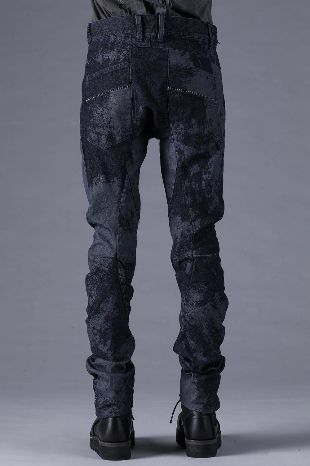 《2027SS先行予約分》Brushed-Coated Twist Curve Pants"Indigo" / ブラッシュコーティングツイストカーブパンツ"インディゴ"