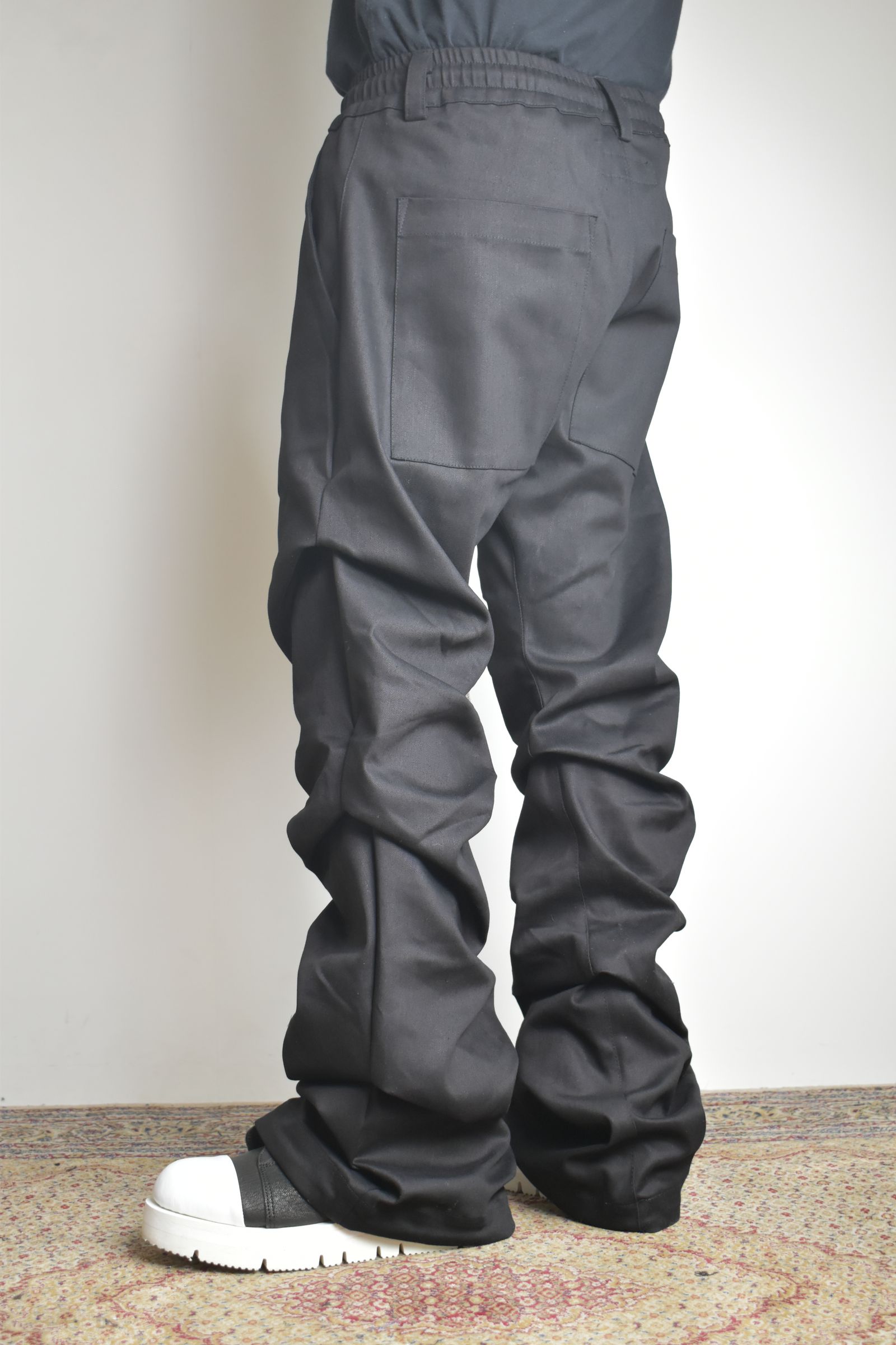 Boots Cut Tuck Pants"Black" / ブーツカットタックパンツ"ブラック"