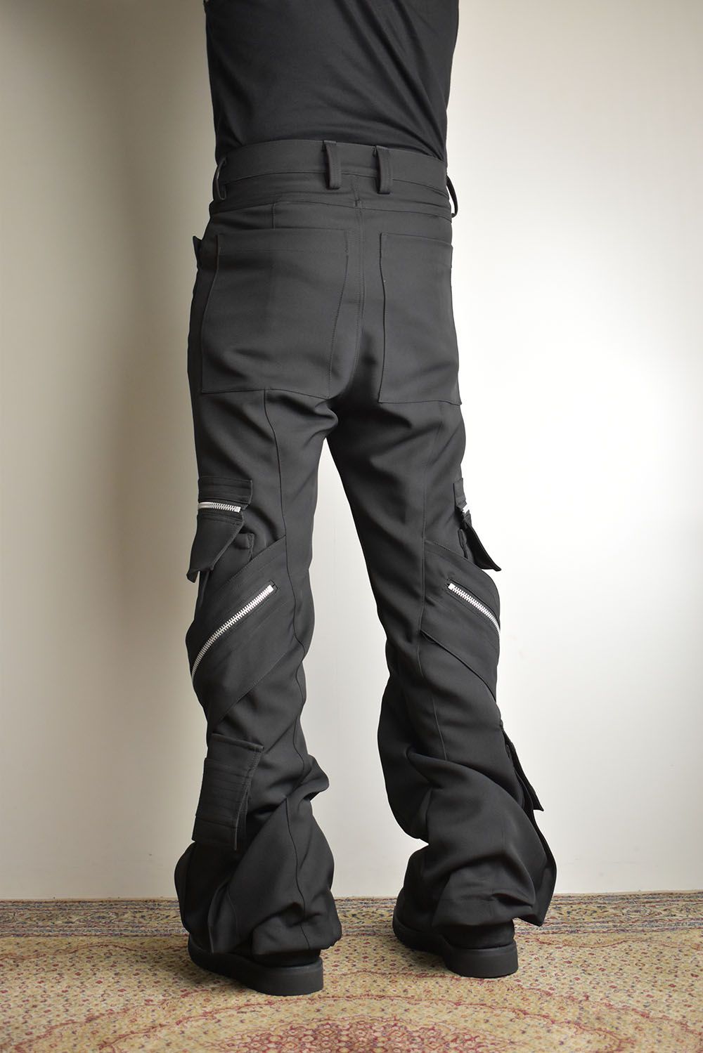 Cargo Flare Baggy Pants"Black" / カーゴフレアバギーパンツ"ブラック"