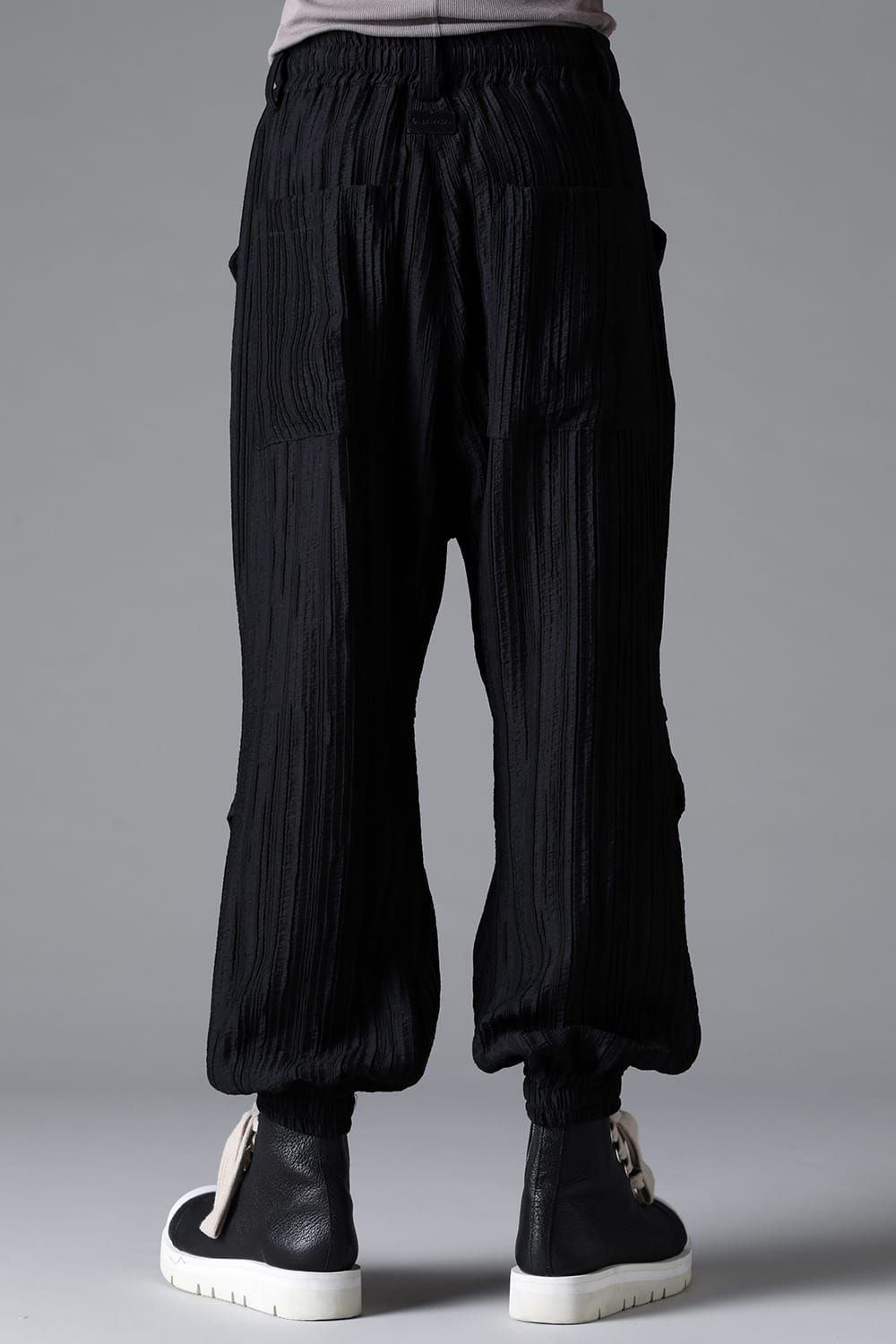 《2026SS先行予約》Front Tuck wide Jogger Pants"Black / Sand" /フロントタックワイドジョガーパンツ"ブラック/サンド"