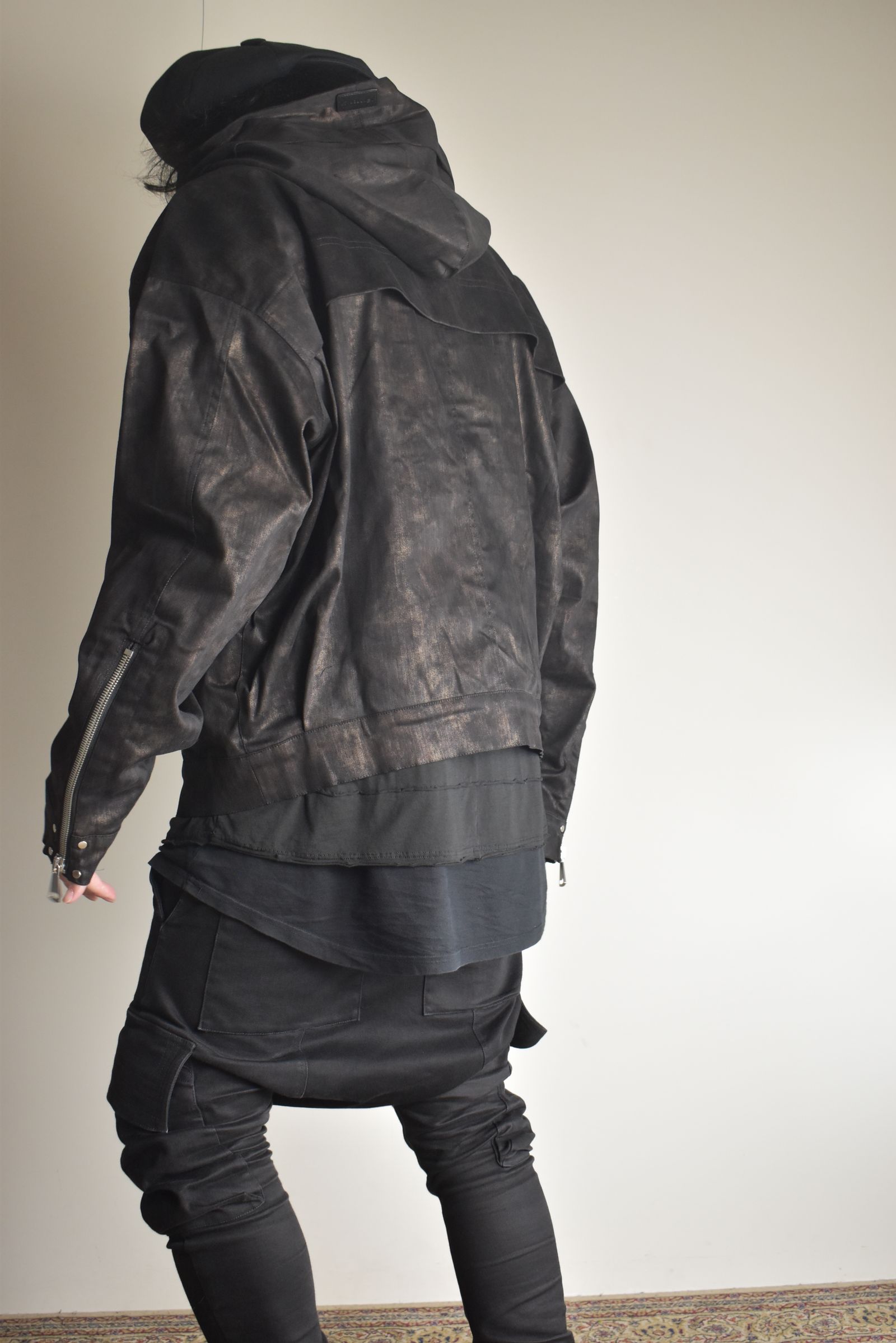 Metal Steam Camouflage Hooded Blouson"Black × Brown" / メタルスチームカモフラージュ フーデッドブルゾン"ブラック×ブラウン"
