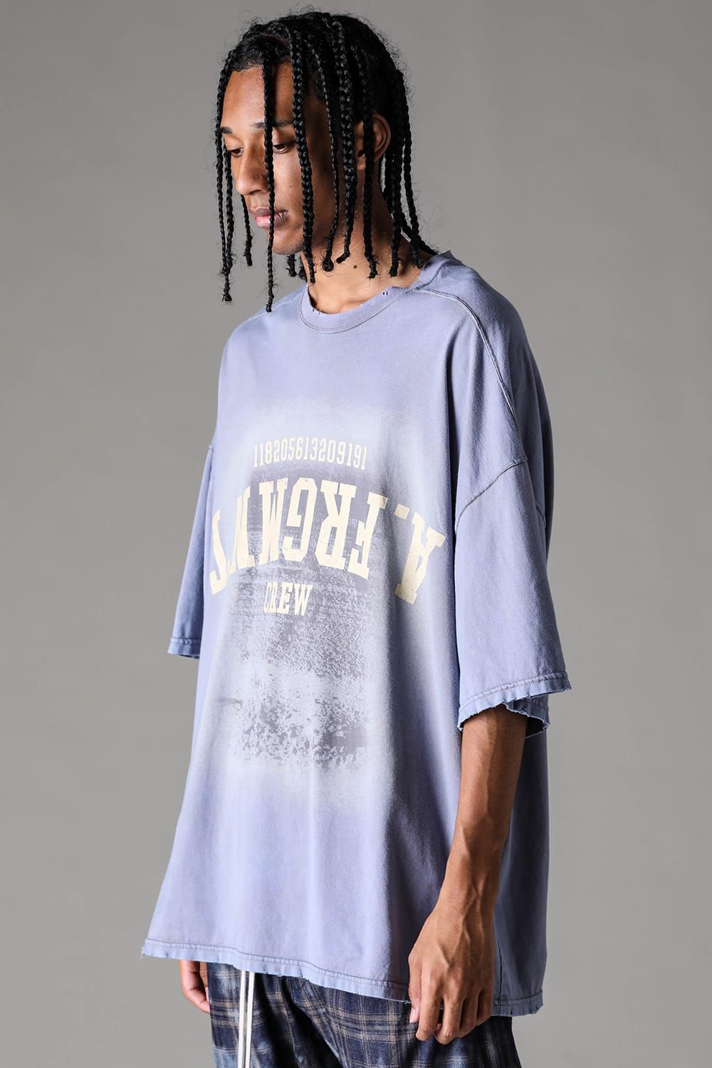 《2027SS先行予約》AFRGMNT Jumbo Tee "Burnt Black / Ecru / Smoky Indigo / Ash Mint " / AFRGMNT ジャンボTee"バーントブラック / エクリュ /スモーキーインディゴ /アッシュミント"