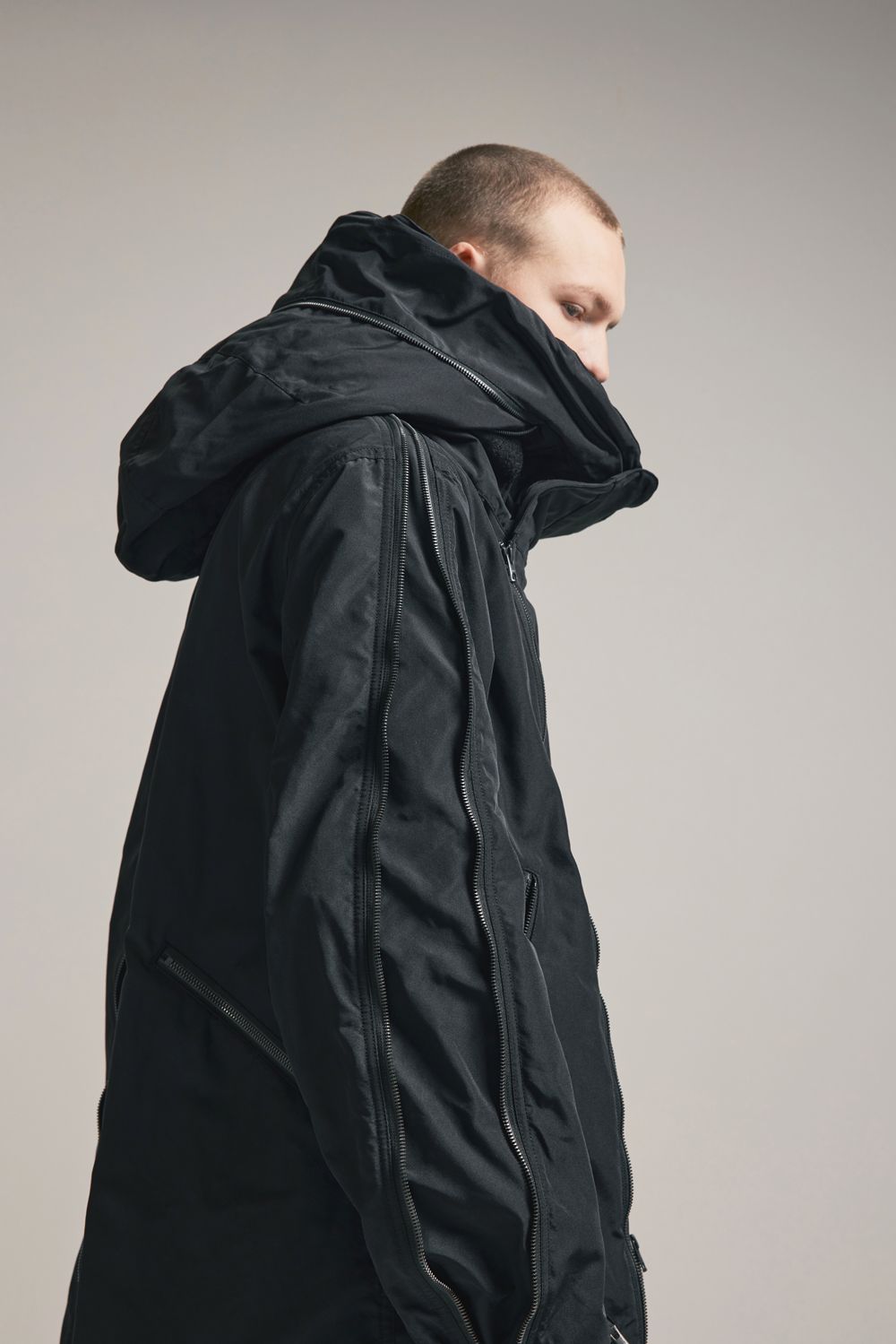 Multi Zip Military Parka Coat"Black" / マルチジップミリタリーパーカーコート"ブラック"