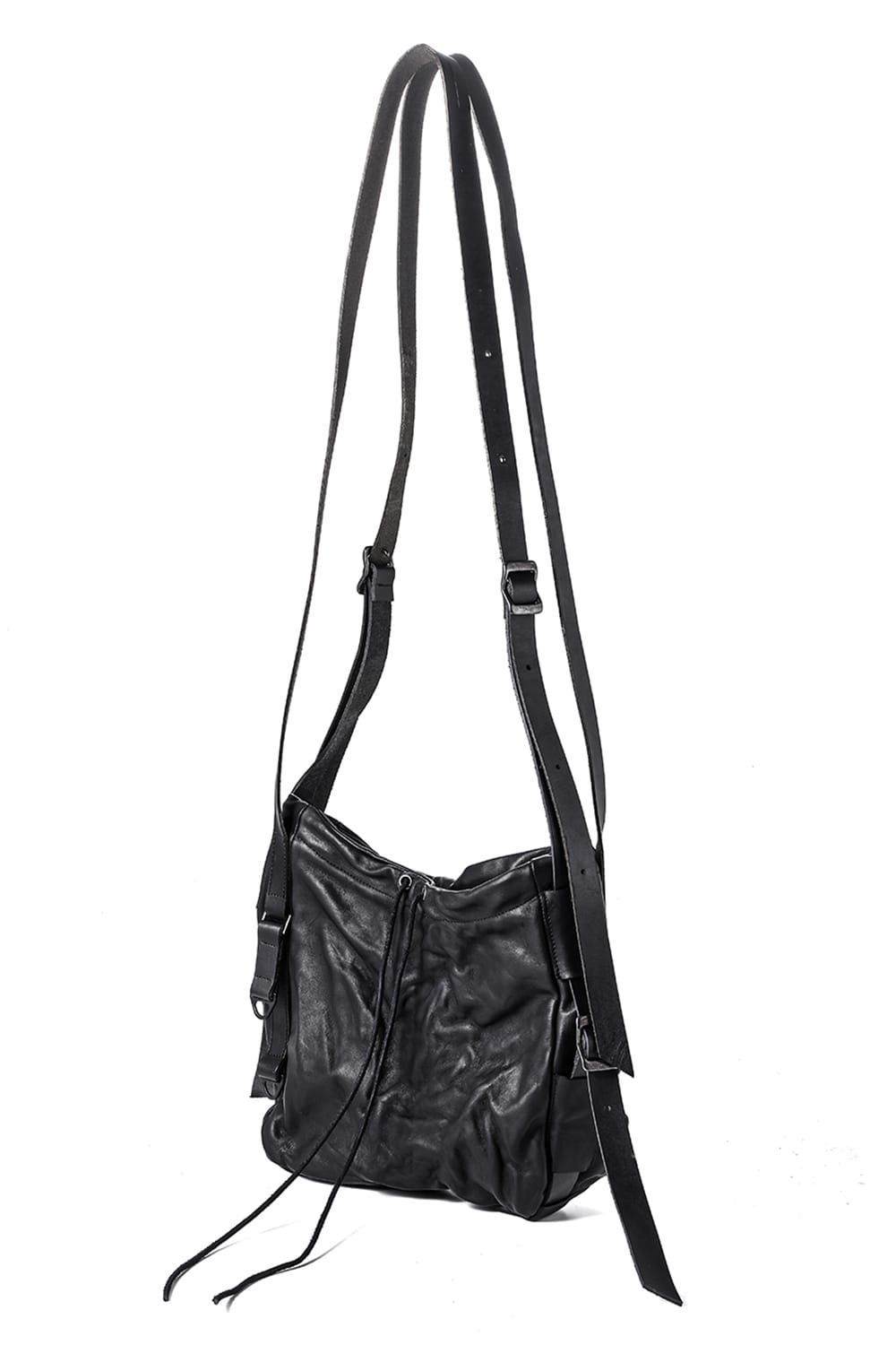 《2027SS先行予約分》Horse Leather Shoulder Bag "Black" / ホースレザーショルダーバッグ"ブラック"
