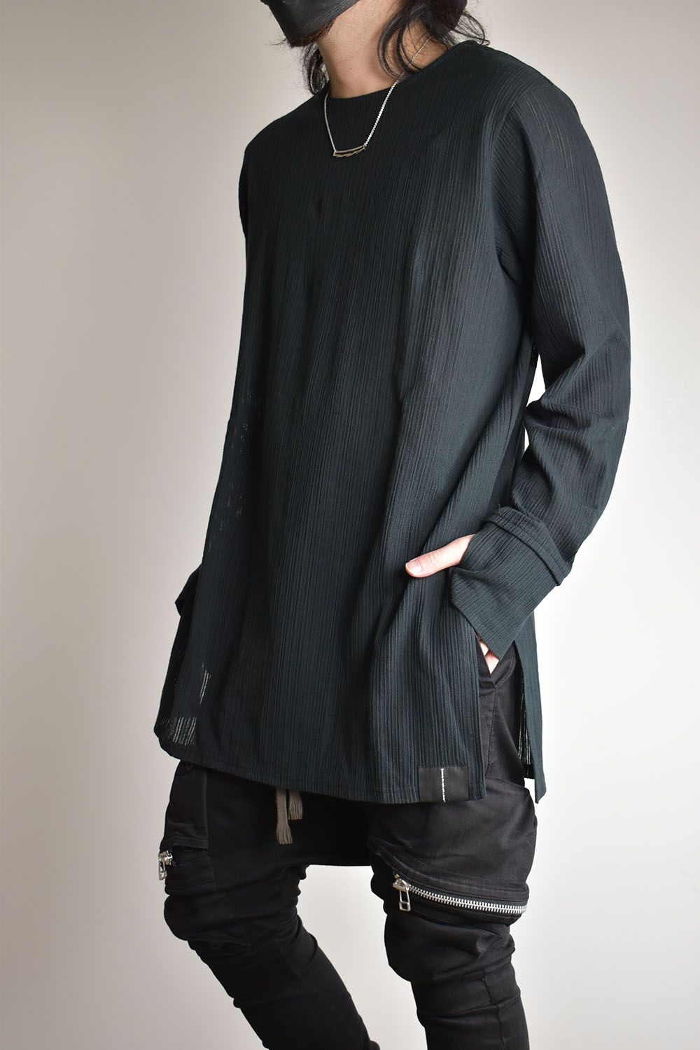 Base Layer Round Neck"Black"/ベースレイヤーラウンドネック"ブラック"