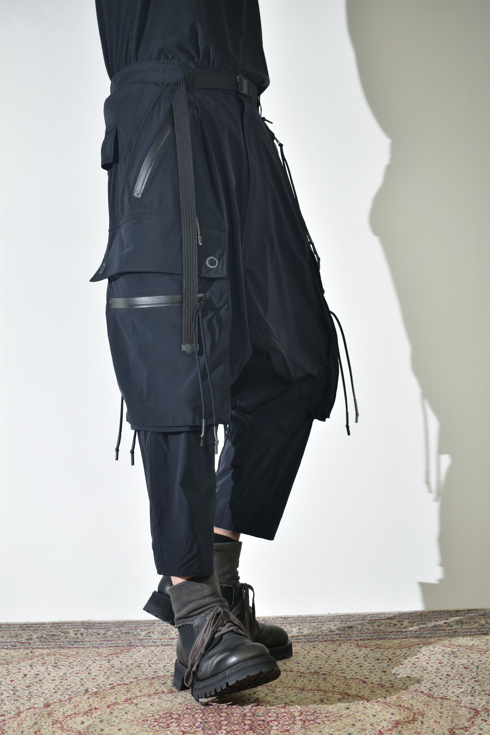Sarrouel Cropped Cargo"Black" / サルエルクロップドカーゴ"ブラック"