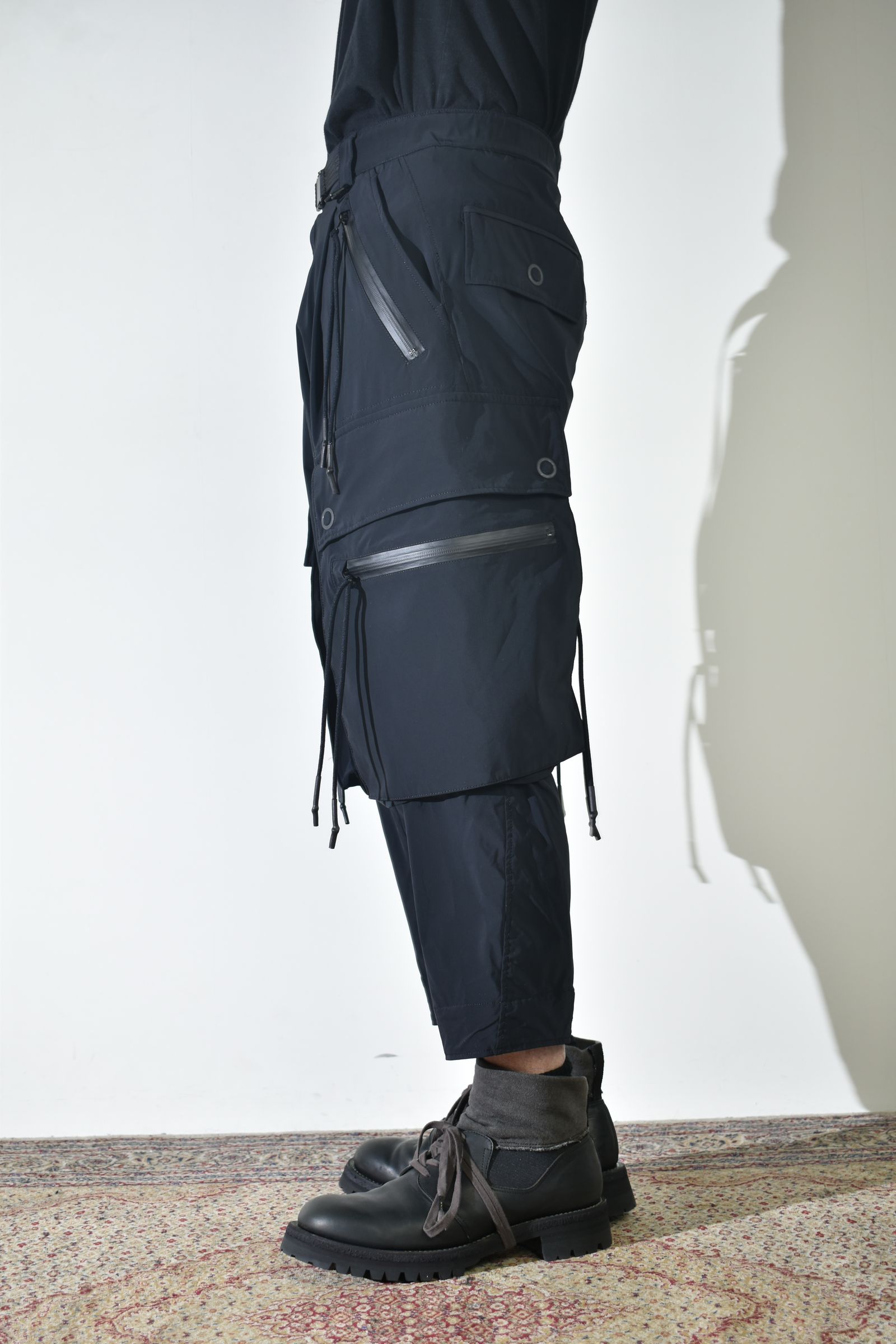Sarrouel Cropped Cargo"Black" / サルエルクロップドカーゴ"ブラック"