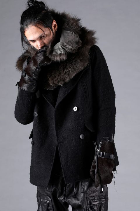 Coyote Fur Stole “Charcoal” / コヨーテファーストール"/チャコール"