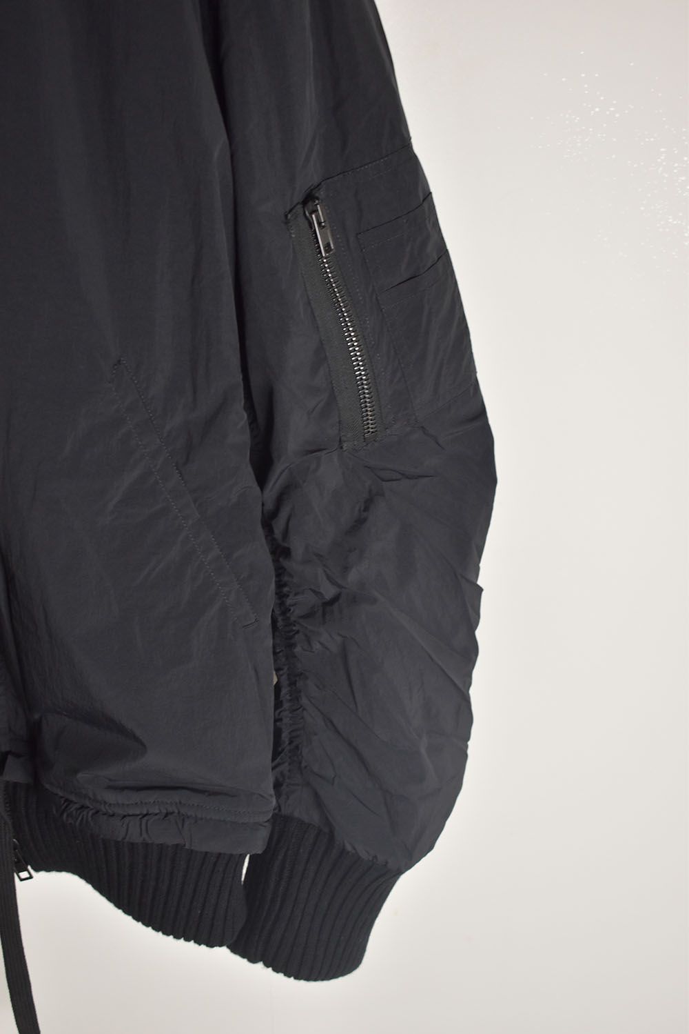 Over Sized Bomber Jacket"Black" / オーバーサイズボンバージャケット"ブラック"