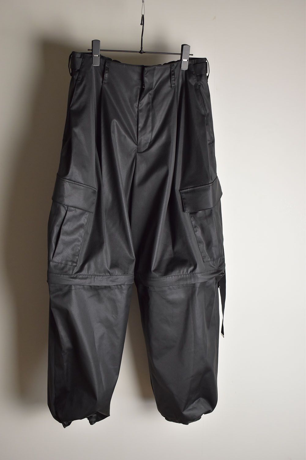 Fake Fake Leather Detachable Cargo Pants"Black"/フェイクフェイクレザーデタッチャブルカーゴパンツ"ブラック"