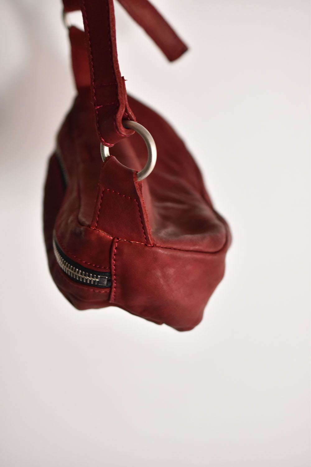 Double Shoulder Garment Dyed Shoulder Pouch"Red"/ダブルショルダーガーメントダイショルダーポーチ"レッド"