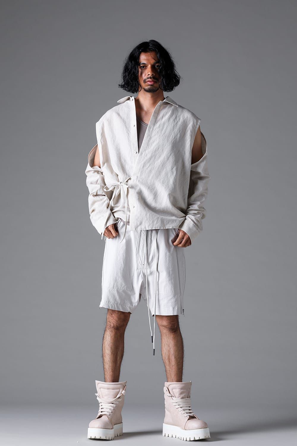 《2026SS先行予約》Side Zip Shorts"Black / White /Stone" / サイドジップショーツ"ブラック/ホワイト/ストーン"
