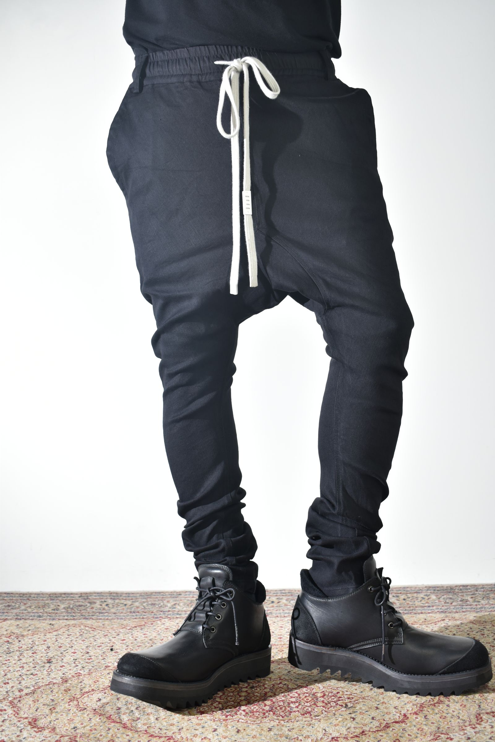 Stretch Denim Sarouel Skinny"Black" / ストレッチデニムサルエルスキニー"ブラック"