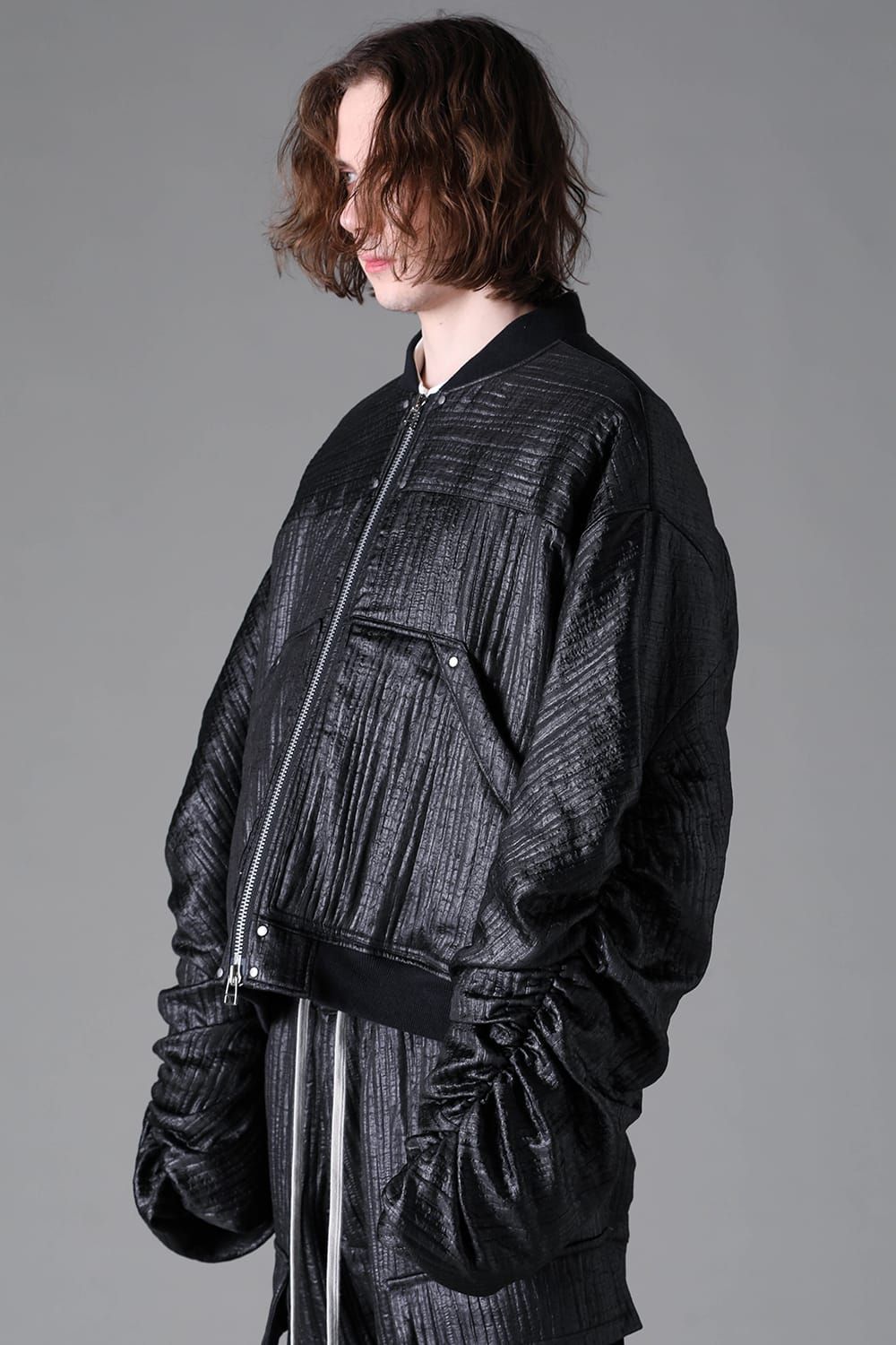 《2026AW先行予約》Gathered Aam MA-1"Black" / ギャザーアームMA-1"ブラック"