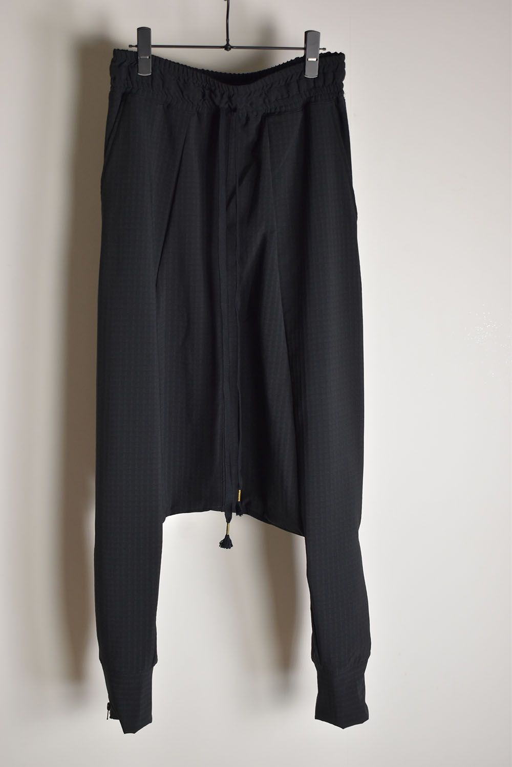 Storm Fleece Low Crotch Sarrouel Pants"Balck"/ストームフリースロークロッチサルエルパンツ"ブラック"