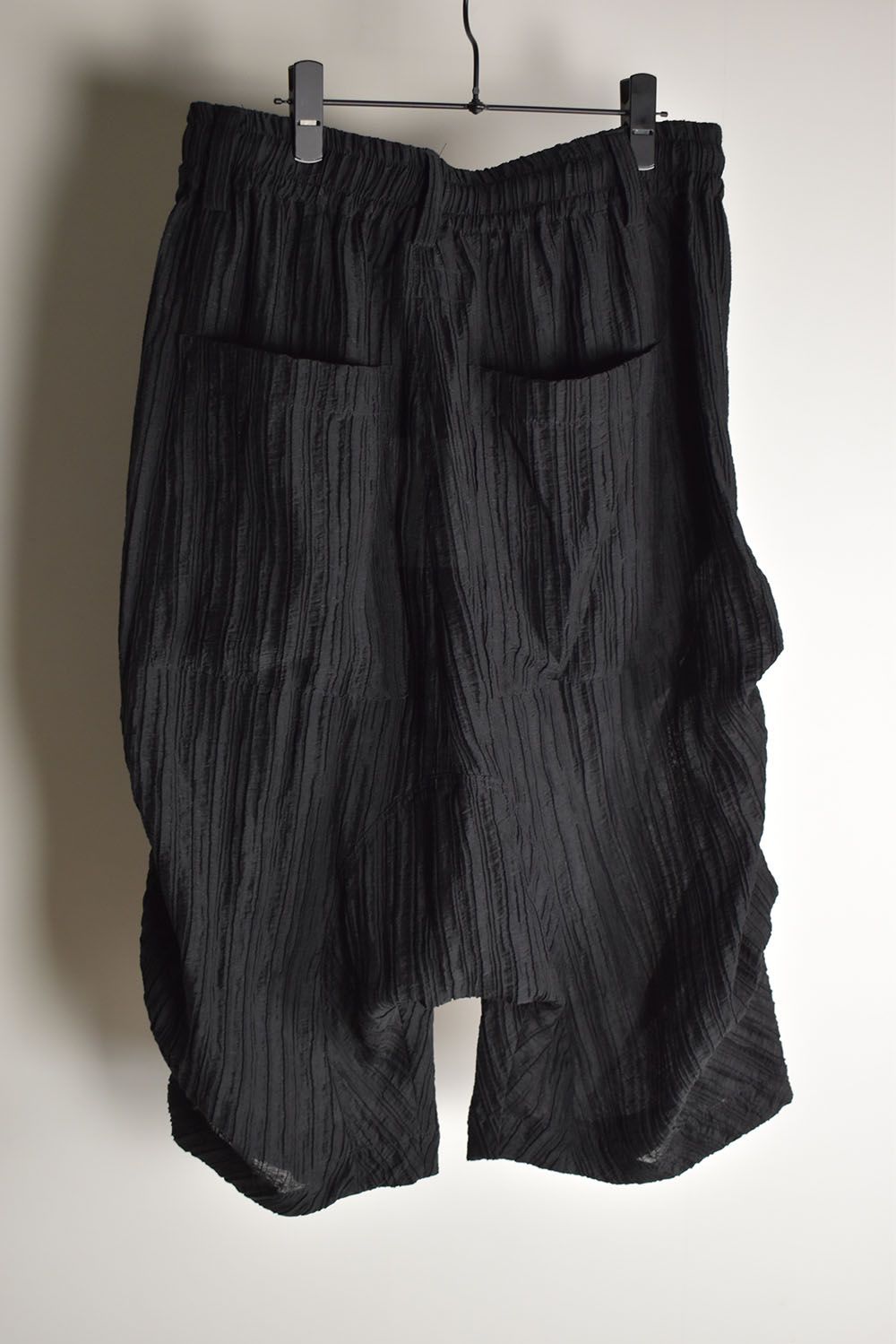 Sheer Yoryu Tuck Shorts"Black" / シアータックショーツ"ブラック"