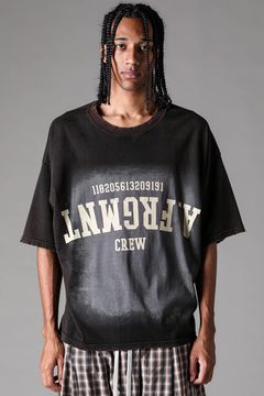 《2027SS先行予約》AFRGMNT Short Sleeve Tee "Burnt Black / Ecru / Smoky Indigo / Ash Mint " / AFRGMNT ショートスリーブTee"バーントブラック / エクリュ /スモーキーインディゴ /アッシュミント"