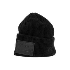 pour homme × NEW ERA AC/WAFFUL CUFF KNIT SHORT YY LEATHER PATCH / HX-H68-977