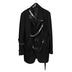 pour homme 飾りベルト付革釦JKT / HX-J42-118
