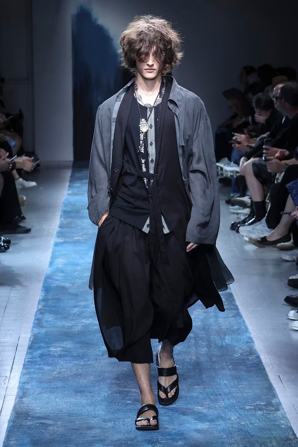 pour homme | トングストラップサンダル (メンズ) / サンダル / ブラック / HK-E01-762