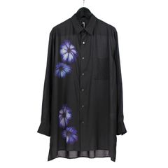 Ground Y | FLOWER PRINT SHIRT / シャツ・ブラウス (ユニセックス) / ブラック / GL-B31-206