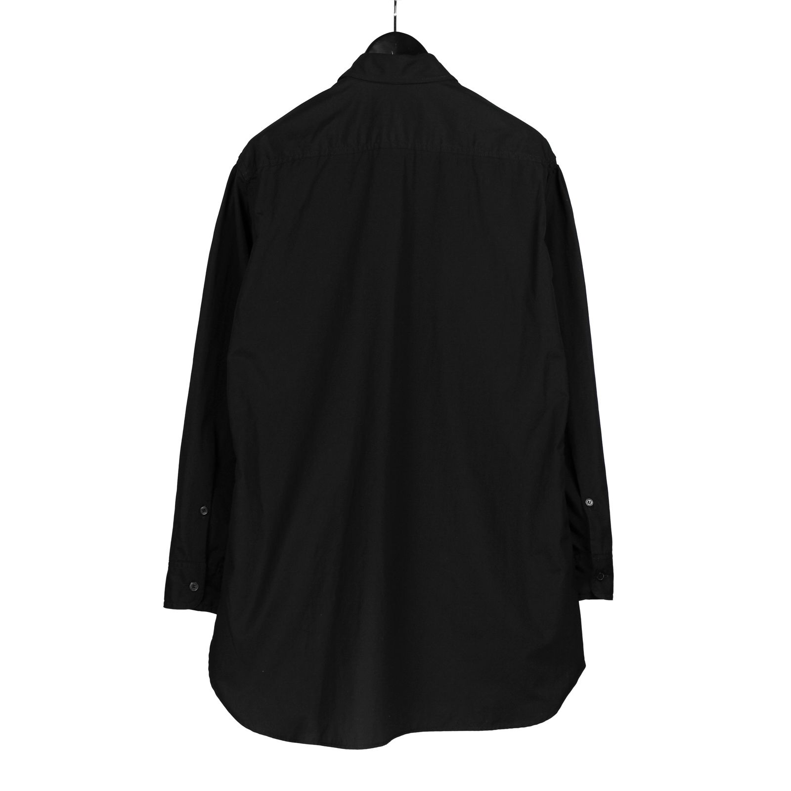 yohji yamamoto - pour homme | 環縫い三枚衿B / シャツ (メンズ) / ブラック / HO-B02-001 |  ALUBUS / RUFUS